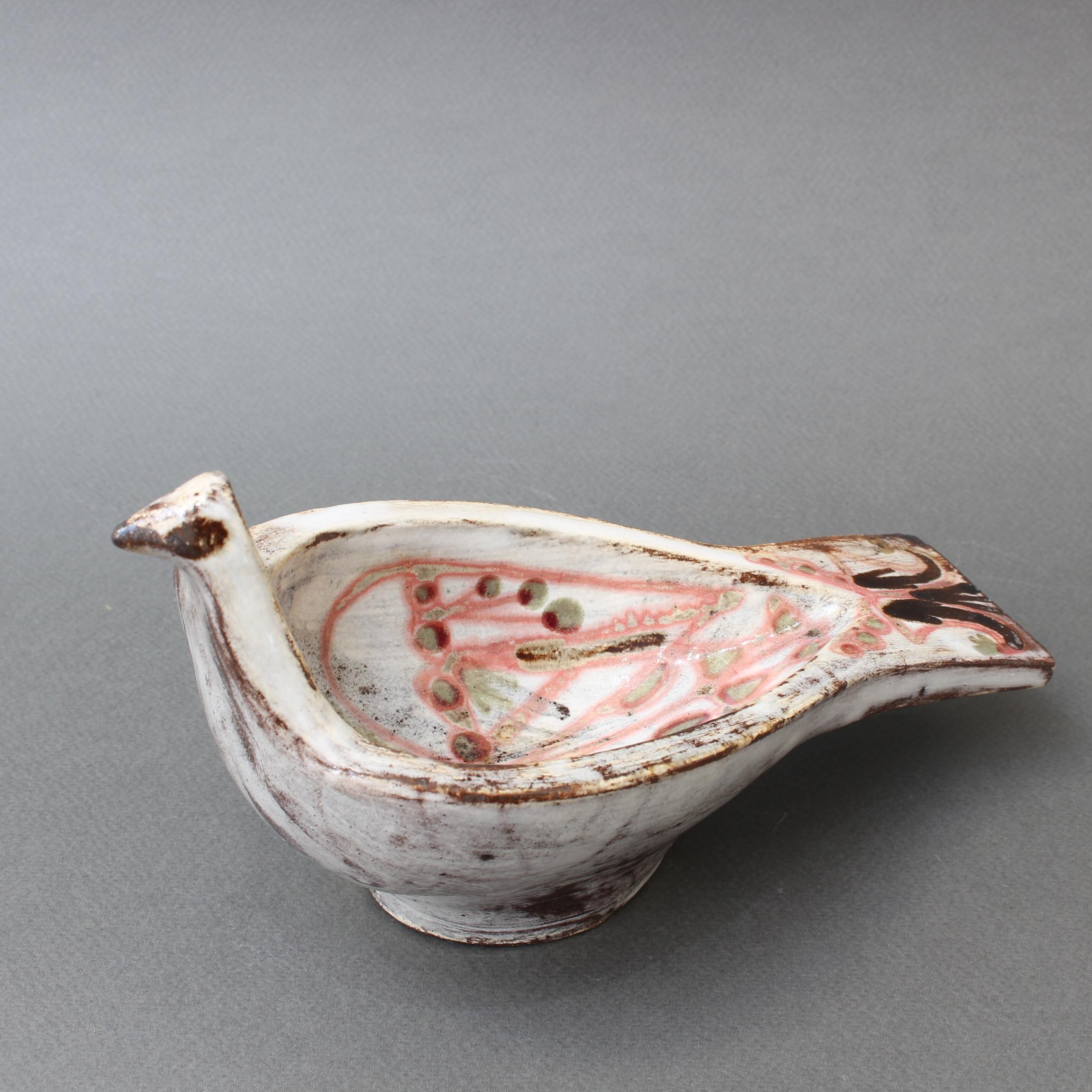 Ceramic Bird Vide-Poche by Jean Derval, circa 1960s 3