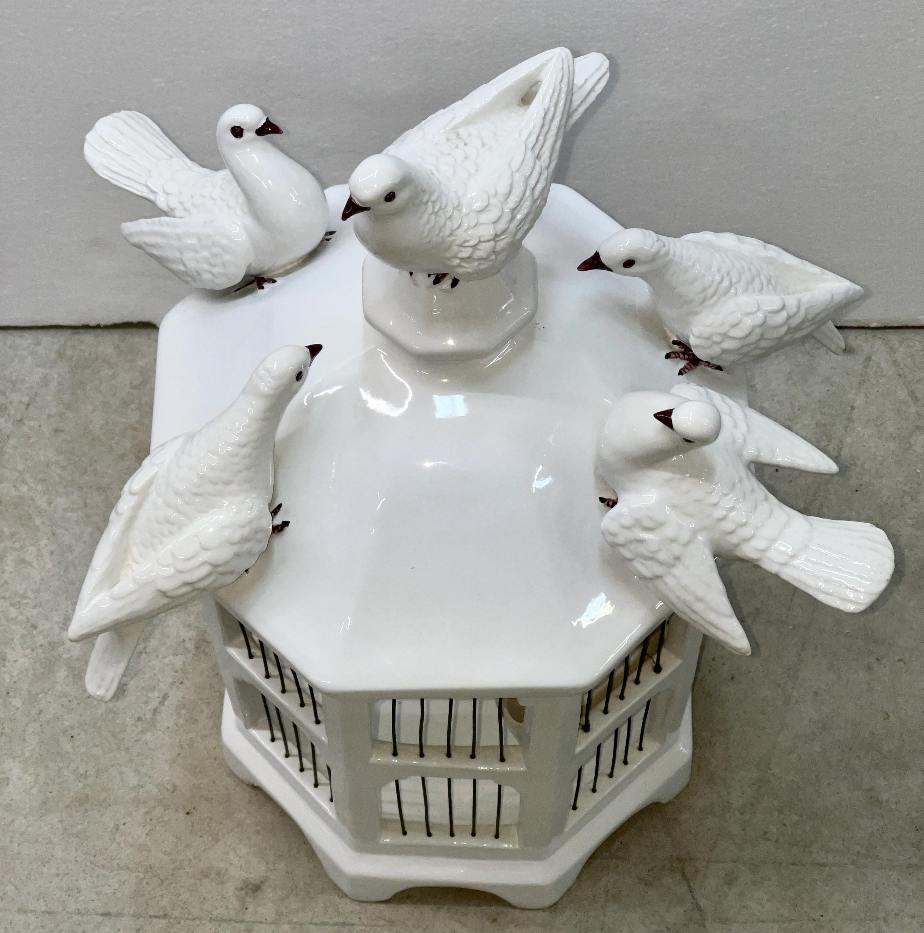Cage à oiseaux en céramique de R. Costa, Bassano 6