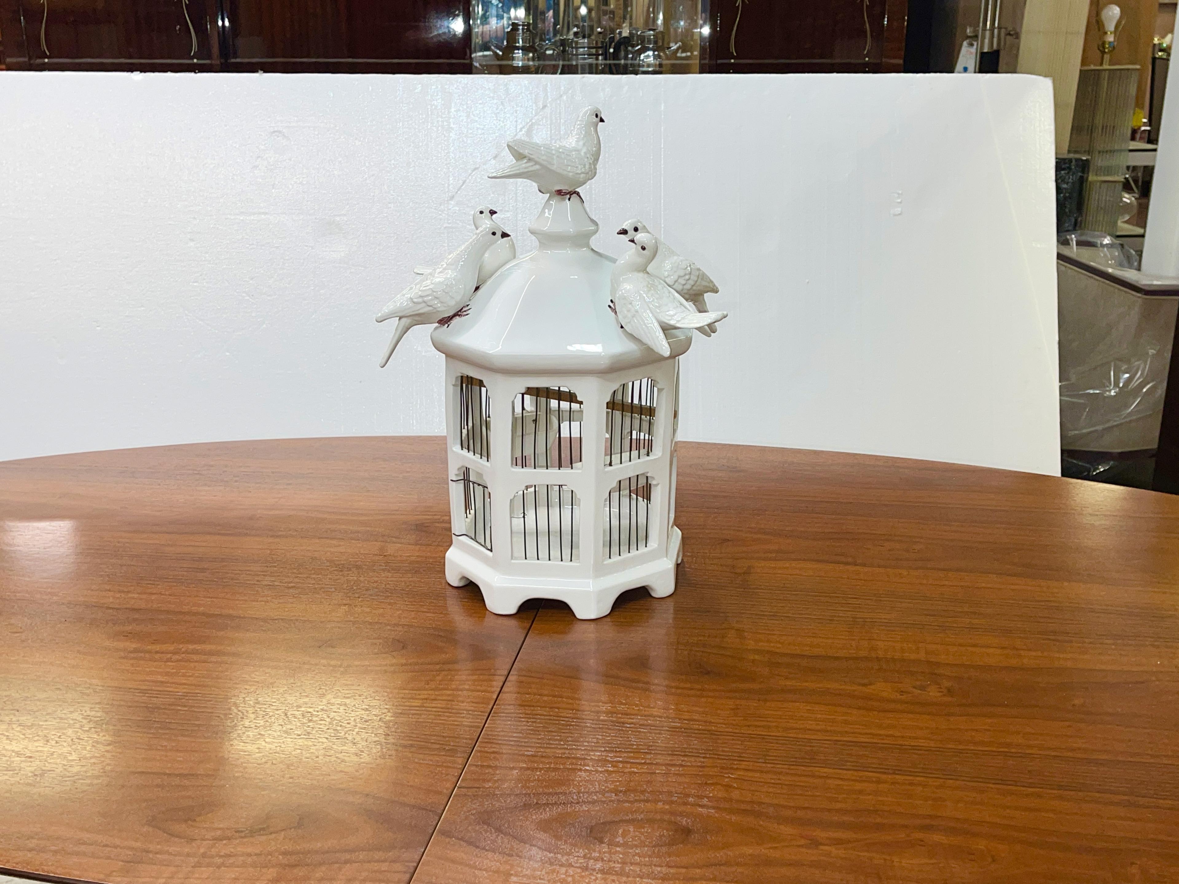 Céramique Cage à oiseaux en céramique de R. Costa, Bassano