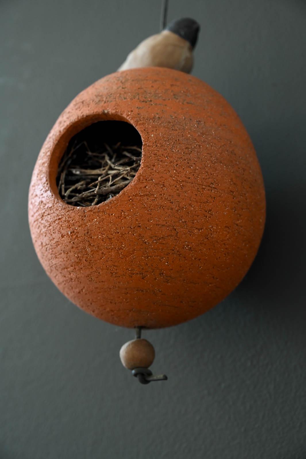 Ceramic Birdhouse by Stan Bitters for Hans Sumpf California, ca 1970 In Good Condition In Costa Mesa, CA