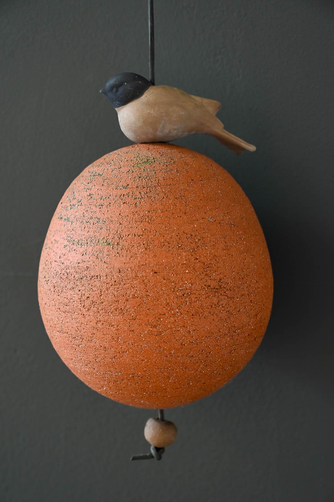 Terracotta Ceramic Birdhouse by Stan Bitters for Hans Sumpf California, ca 1970