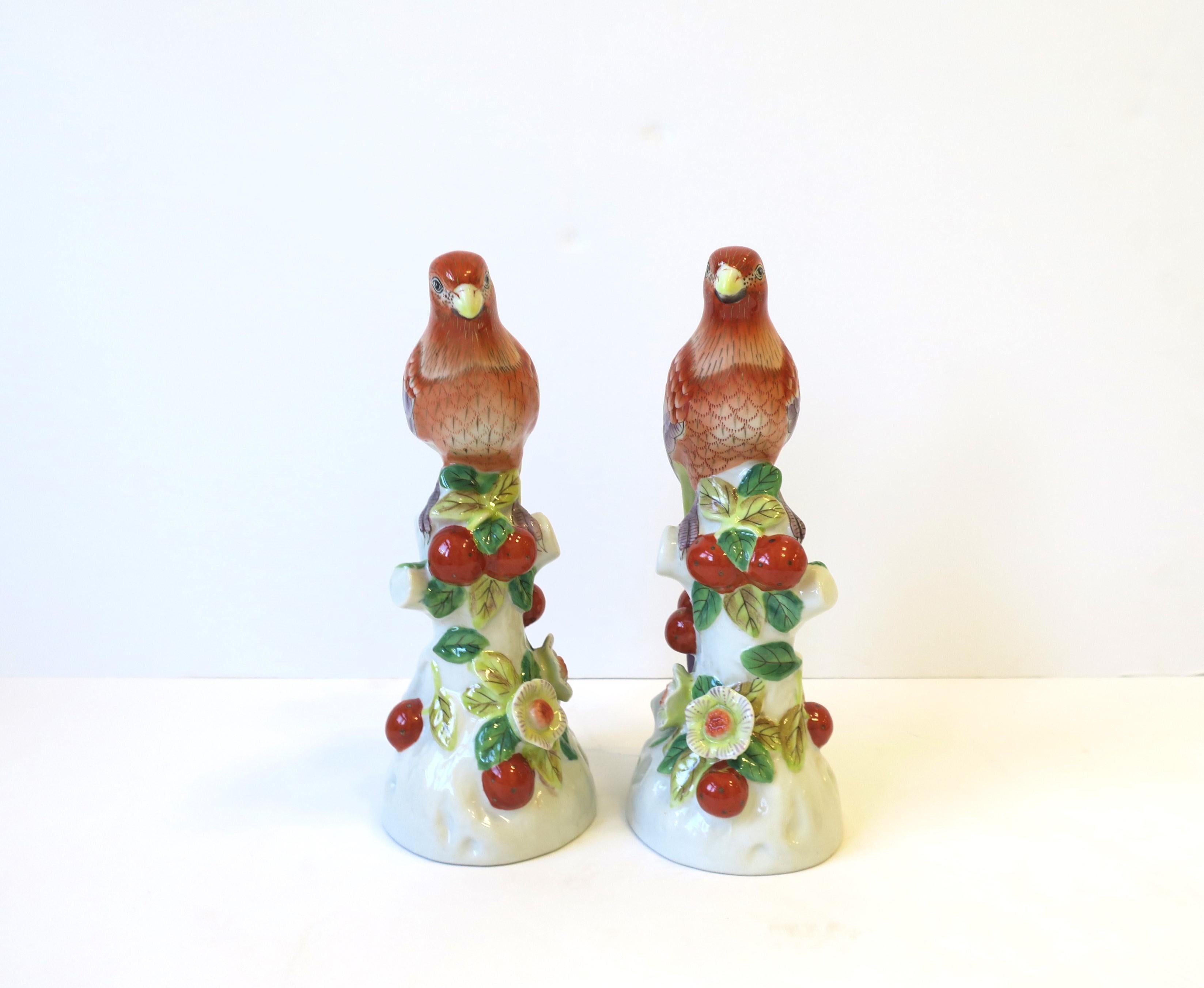Ceramic Birds Decorative Objects, Pair 1