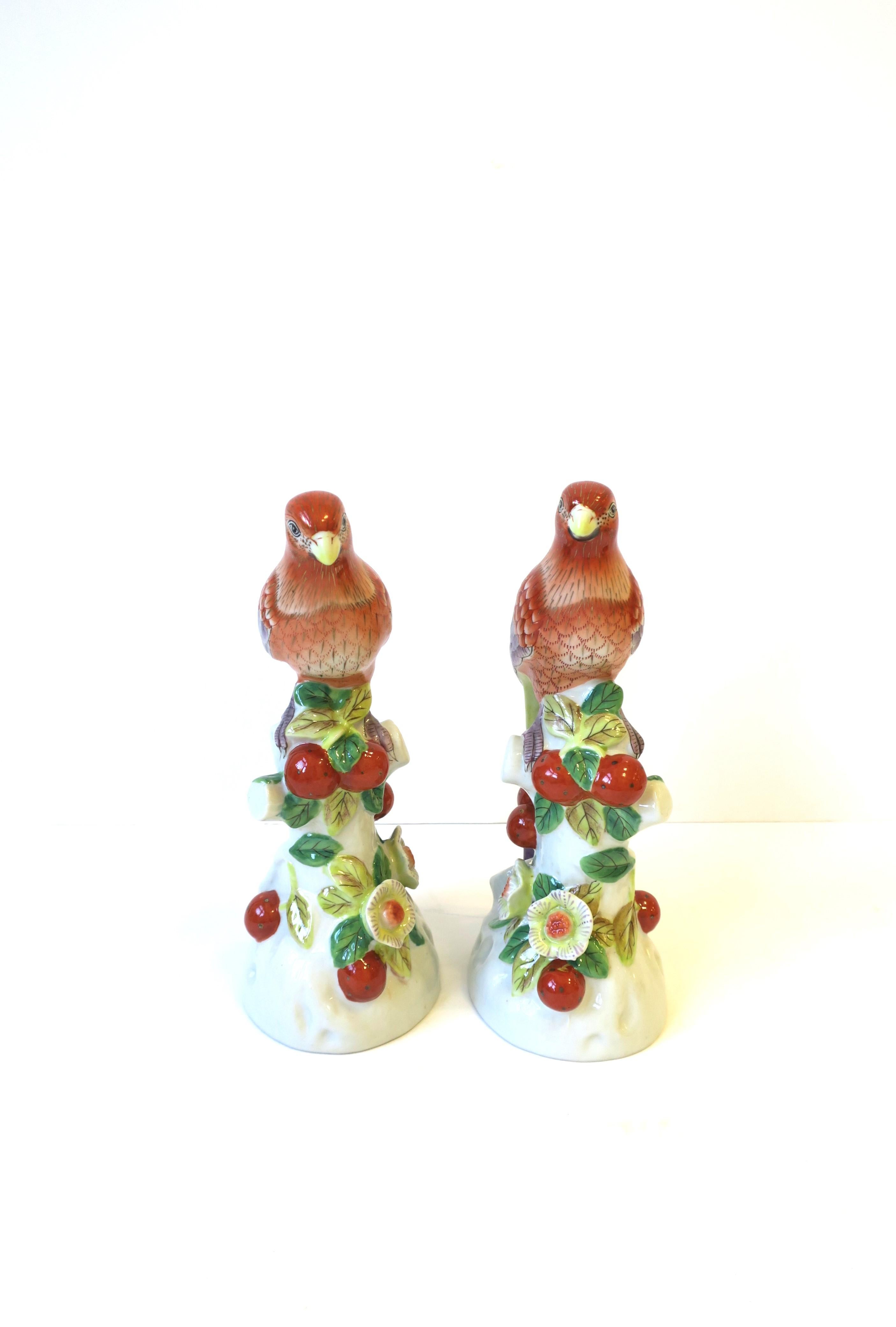 Ceramic Birds Decorative Objects, Pair 3