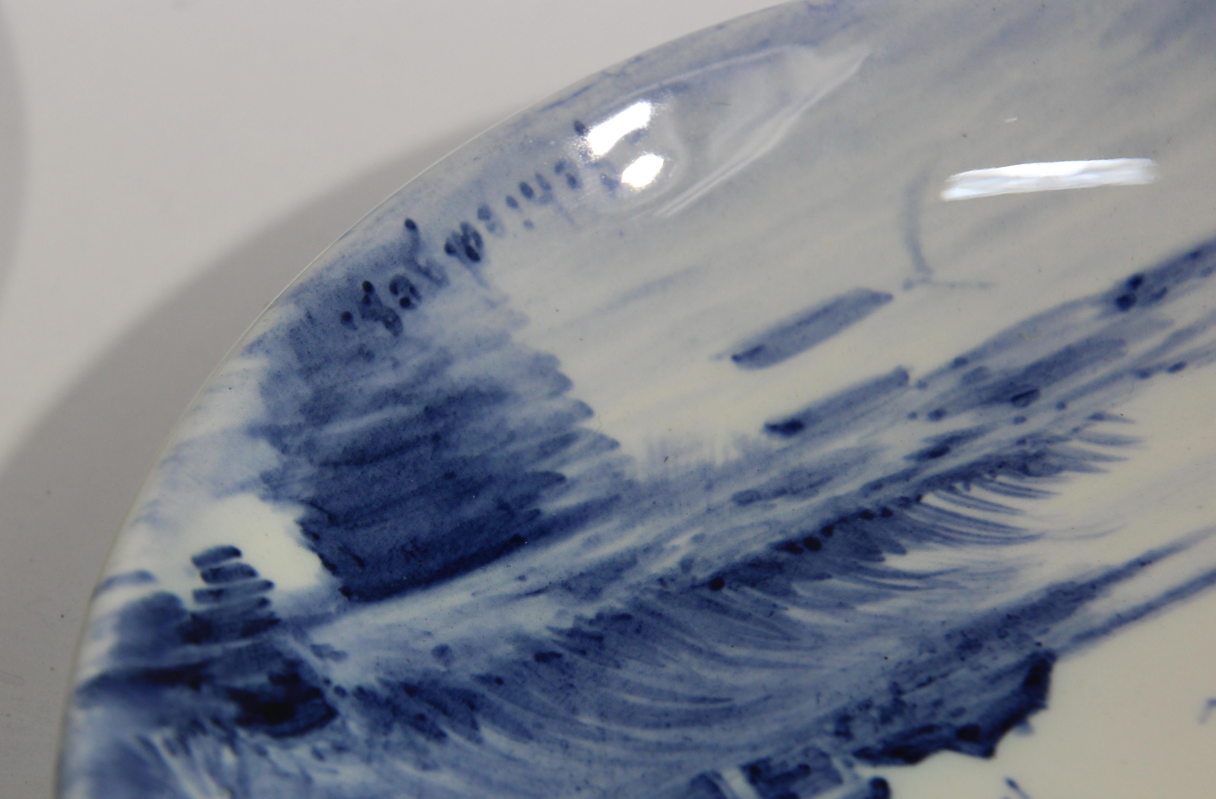 Ceramic Blue and White Dutch Boch Delft Plates 10