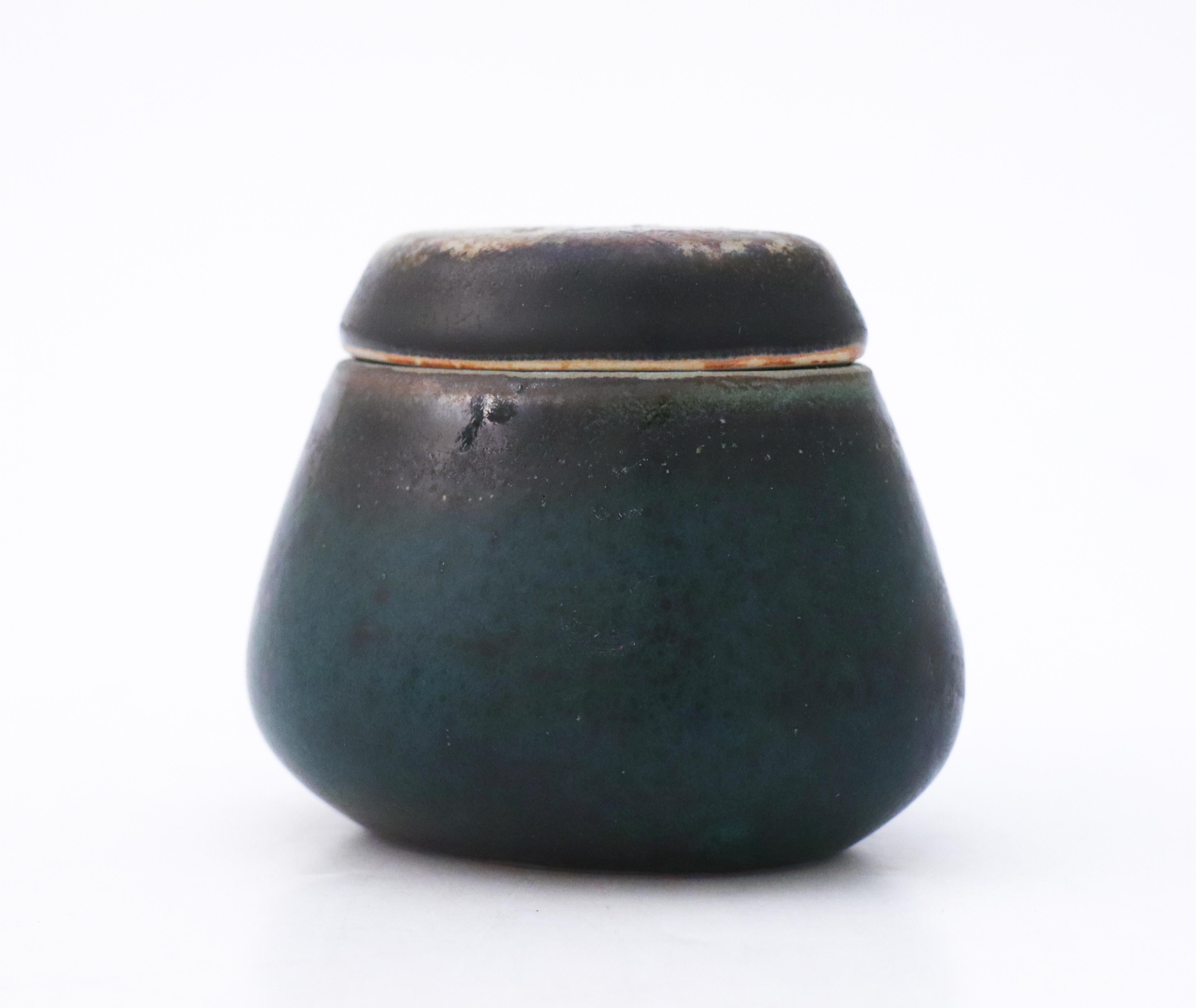 Swedish Ceramic Blue Bowl Carl-Harry Stålhane, Rörstrand, Vintage Midcentury For Sale