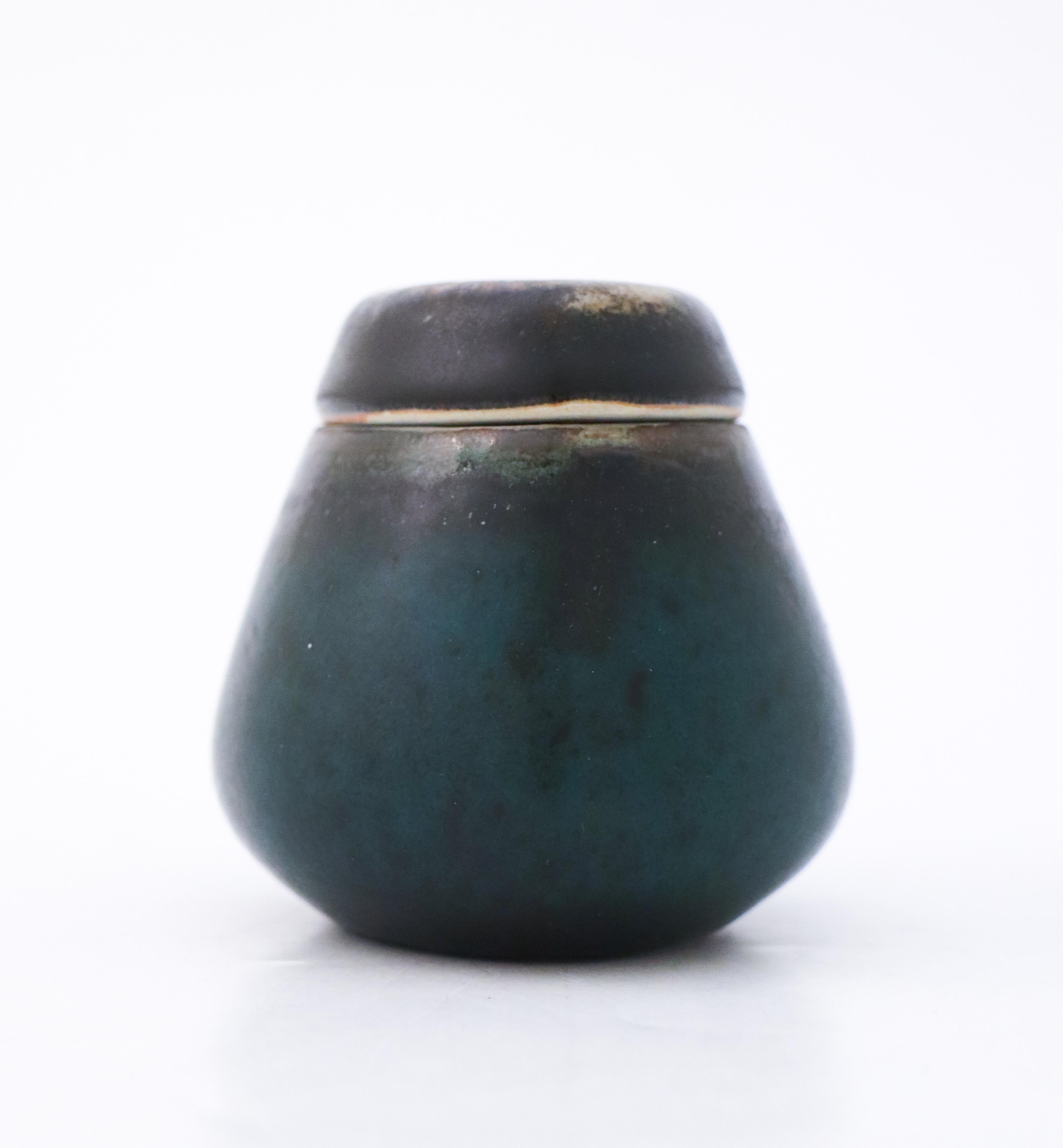 Ceramic Blue Bowl Carl-Harry Stålhane, Rörstrand, Vintage Midcentury In Excellent Condition For Sale In Stockholm, SE