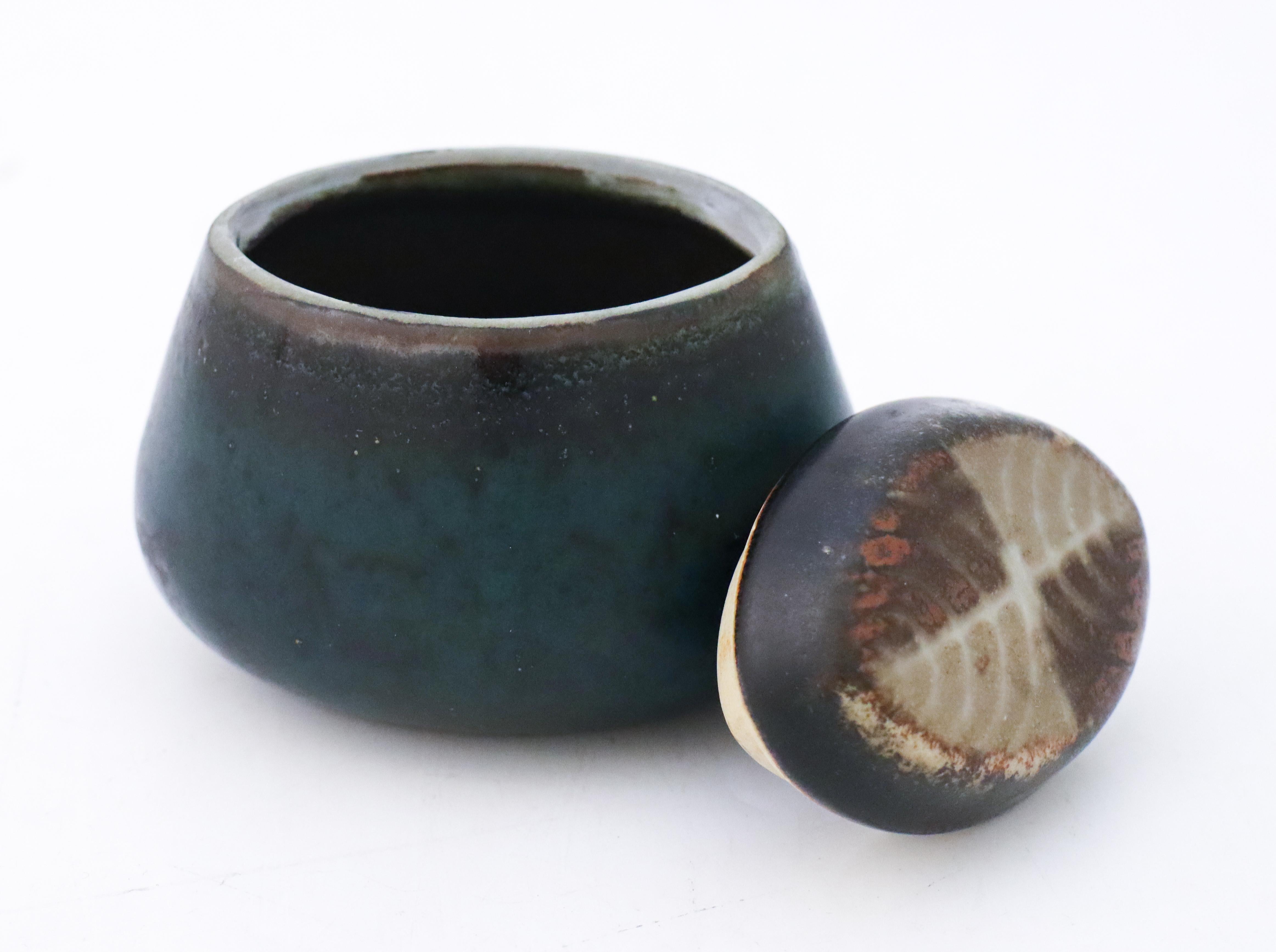Cuenco de cerámica azul Carl-Harry Stålhane, Rörstrand, Vintage Mid Century mediados del siglo XX en venta