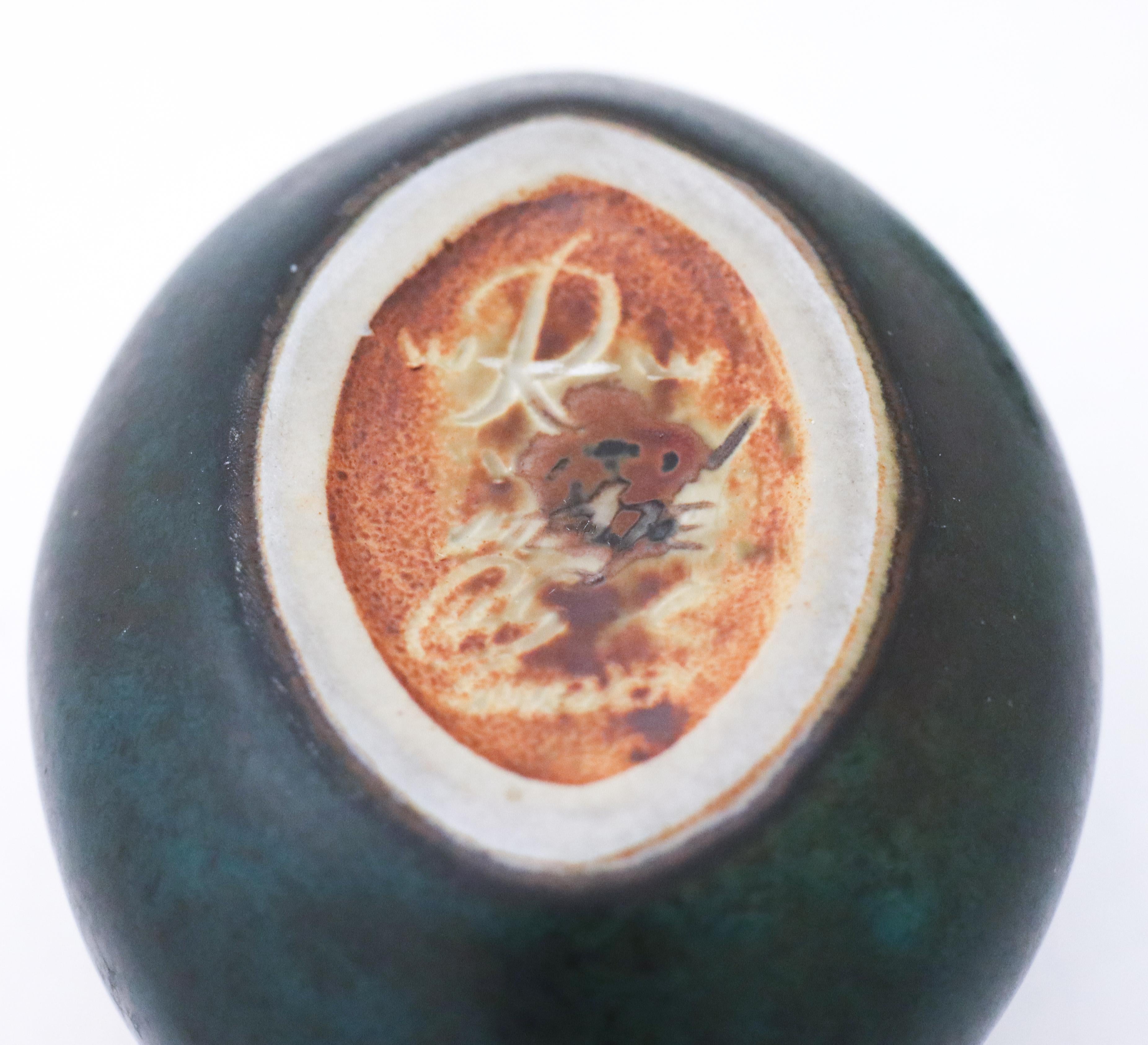 Cuenco de cerámica azul Carl-Harry Stålhane, Rörstrand, Vintage Mid Century Cerámico en venta