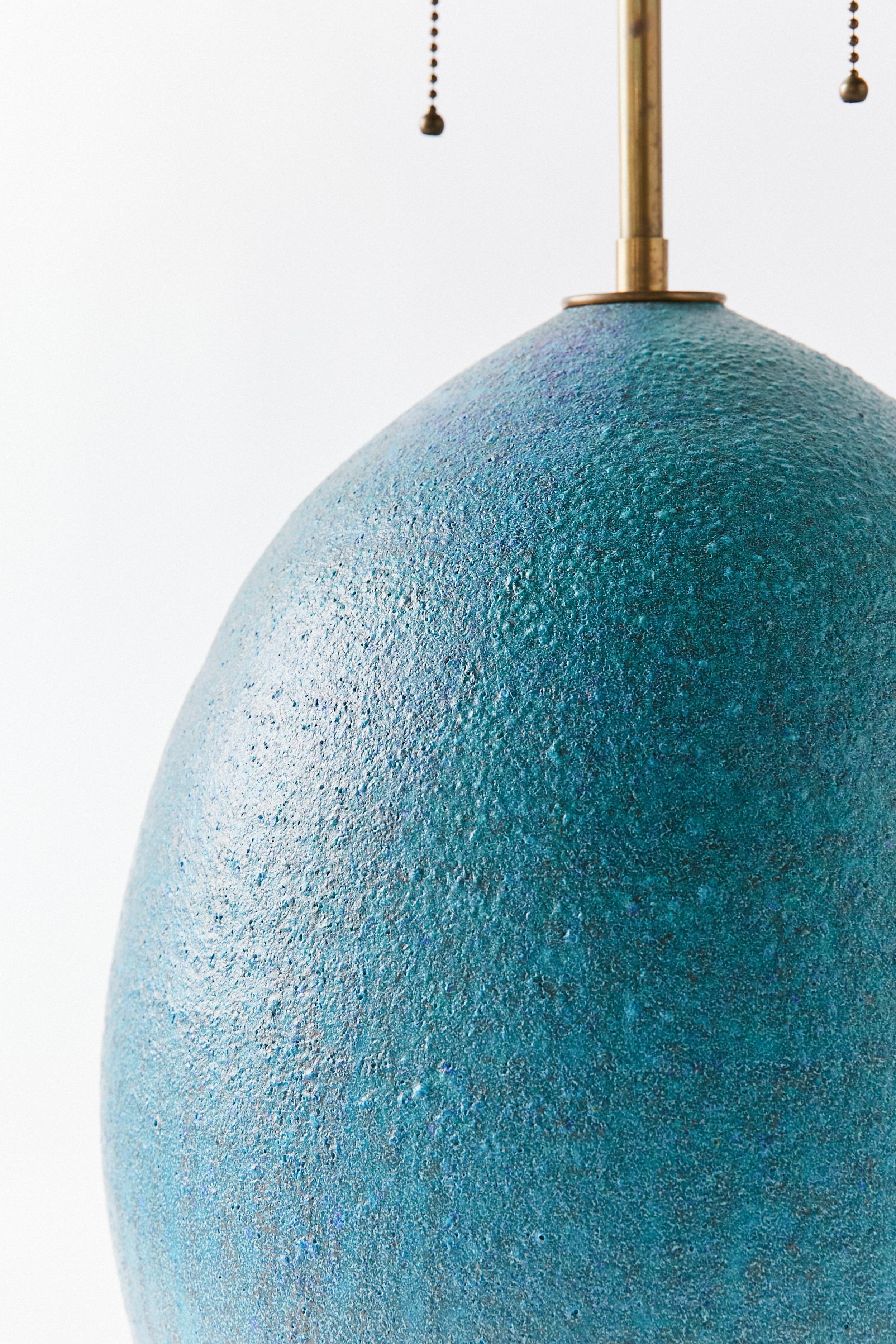 Ceramic Blue Lamp 1