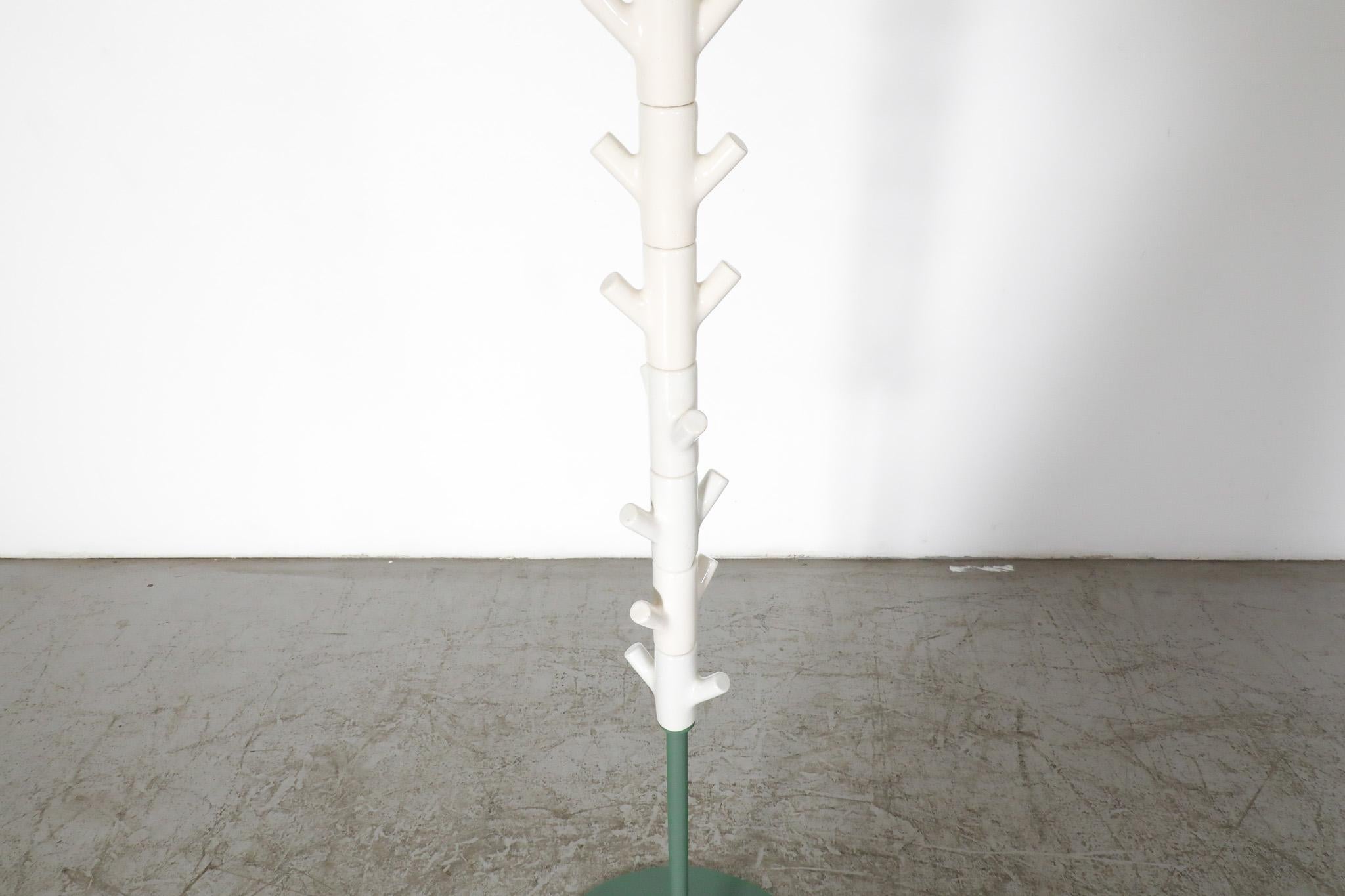 Ceramic Bone Coat Rack by Richard Hutten green In Good Condition For Sale In Los Angeles, CA