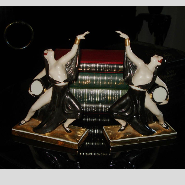 Ceramic Bookends by ROBJ For Sale at 1stdibs