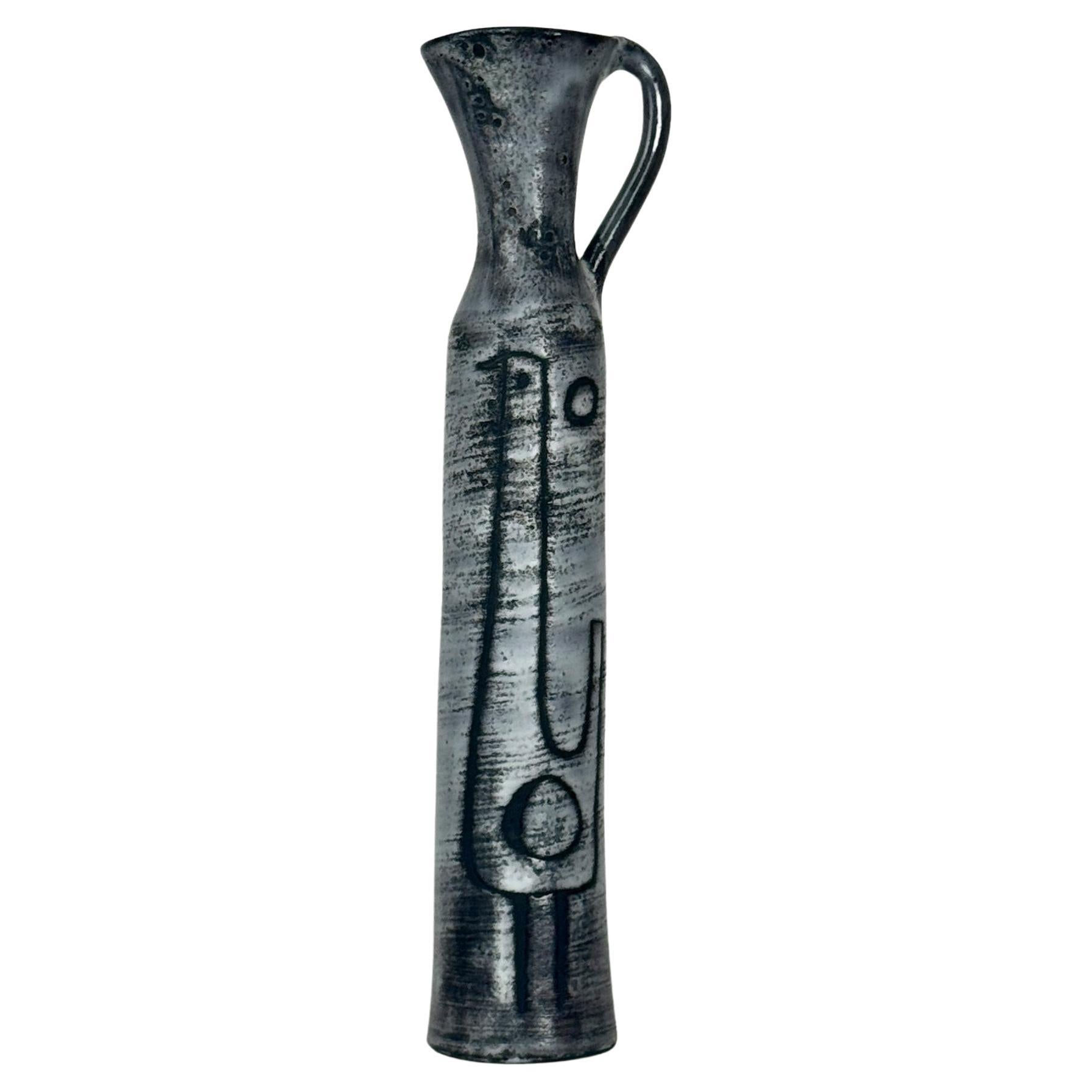 Ceramic bottle by Jacques Pouchain For Sale