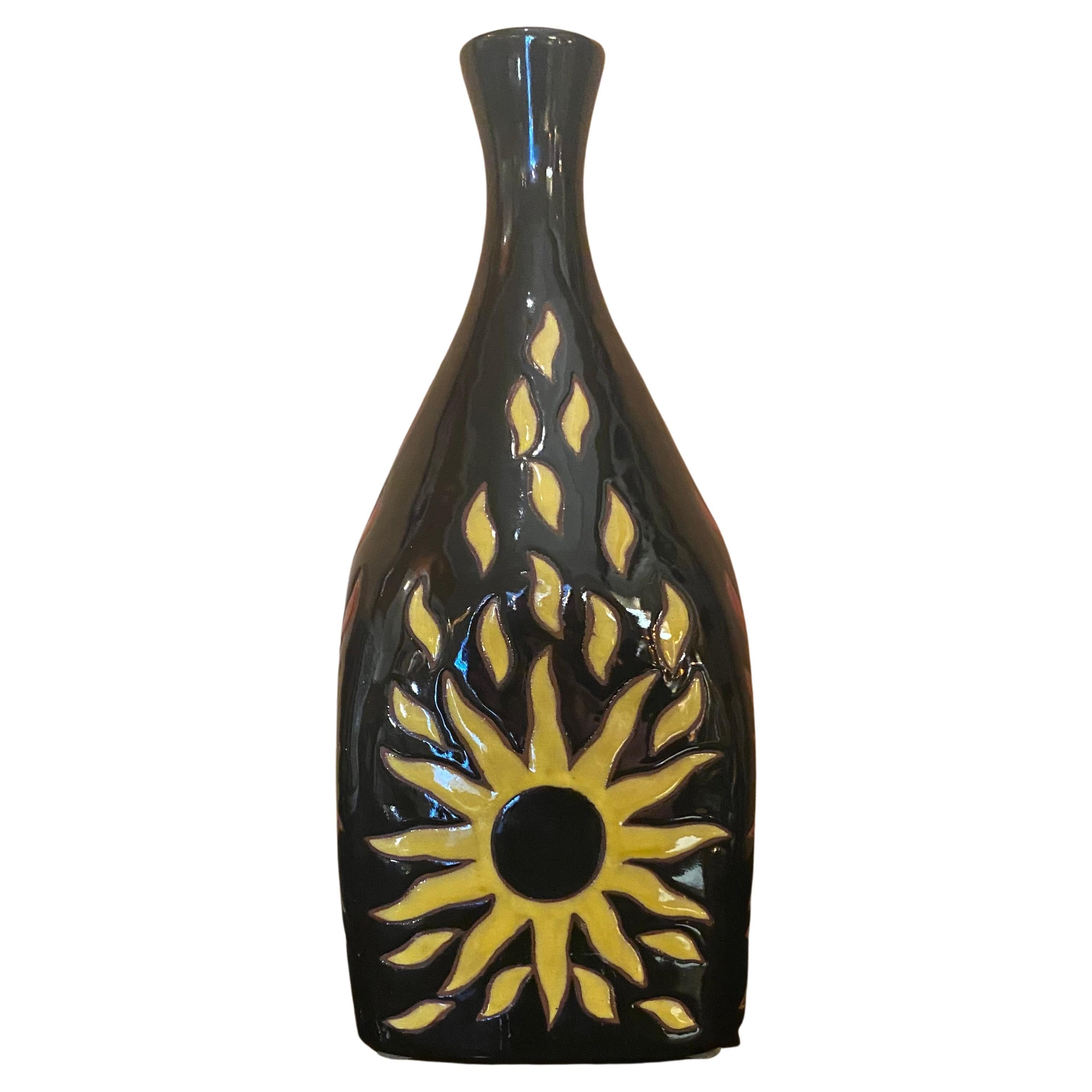 Ceramic Bottle by Jean Picart Le Doux, Sant Vicens, France, 1960s For Sale
