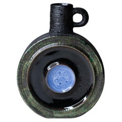 Keramikflasche von Okki Laine für Kupittaan Savi, Finnland, 1960er Jahre