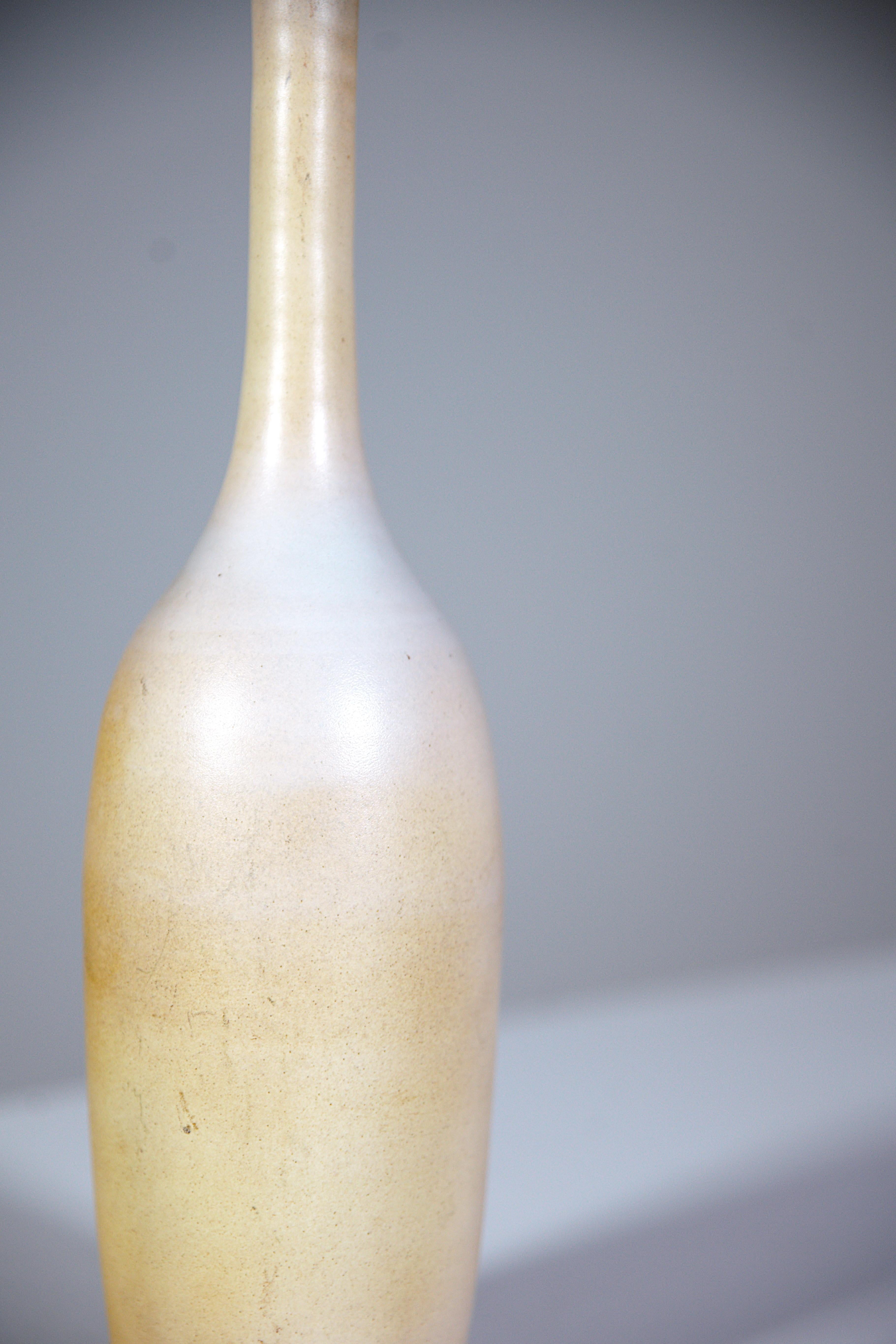 Enameled Ceramic Bottle by Suzanne Ramié for 
