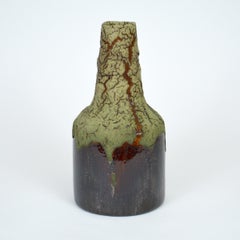Ceramic Bottle, Decorative Vase by William Edwards  Mid-Century Modern