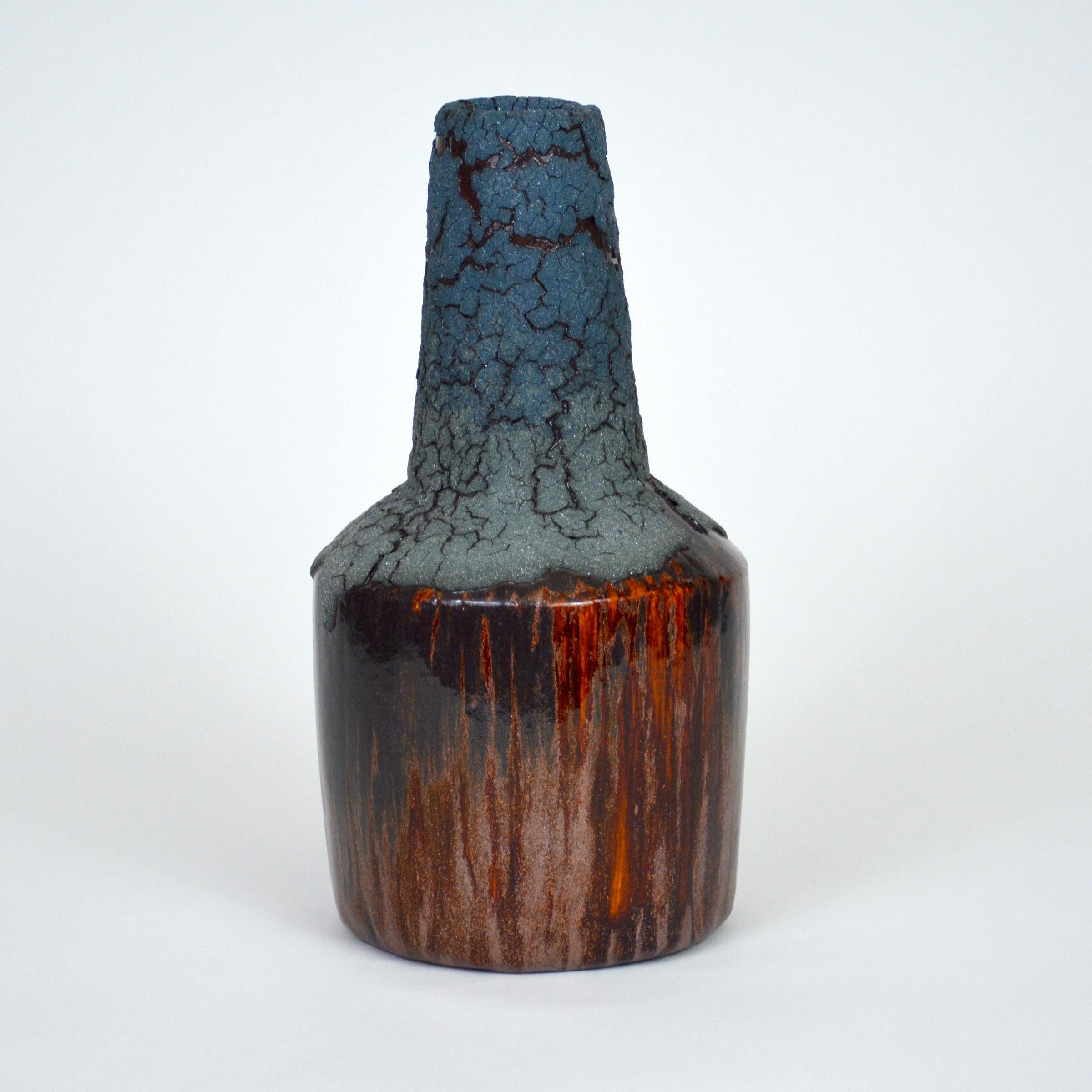 Américain Bouteille en céramique - Vase décoratif de William Edwards  Mid-Century Modern en vente