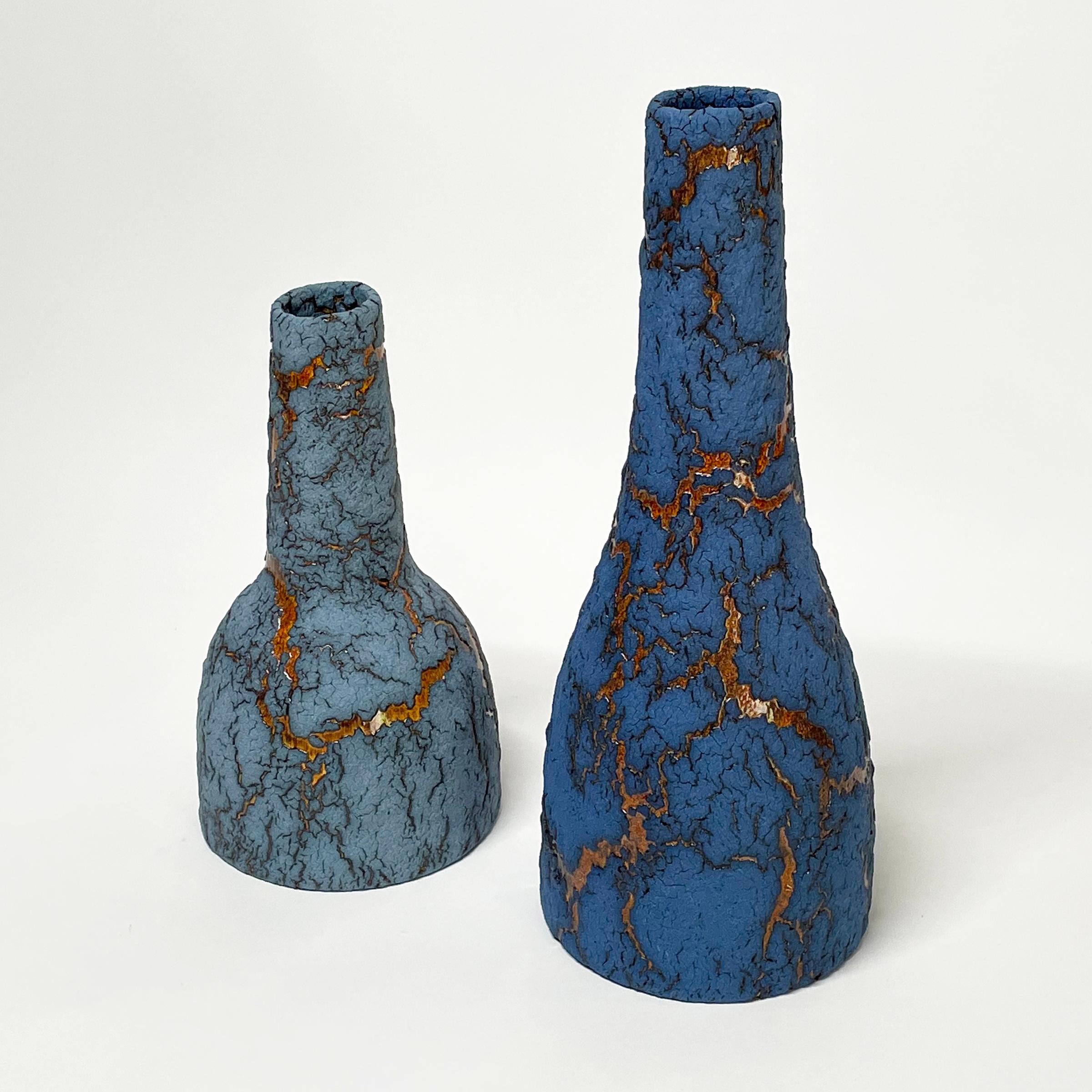 Ceramic Bottle, Decorative Vase by William Edwards.  Mid-Century Modern For Sale 1