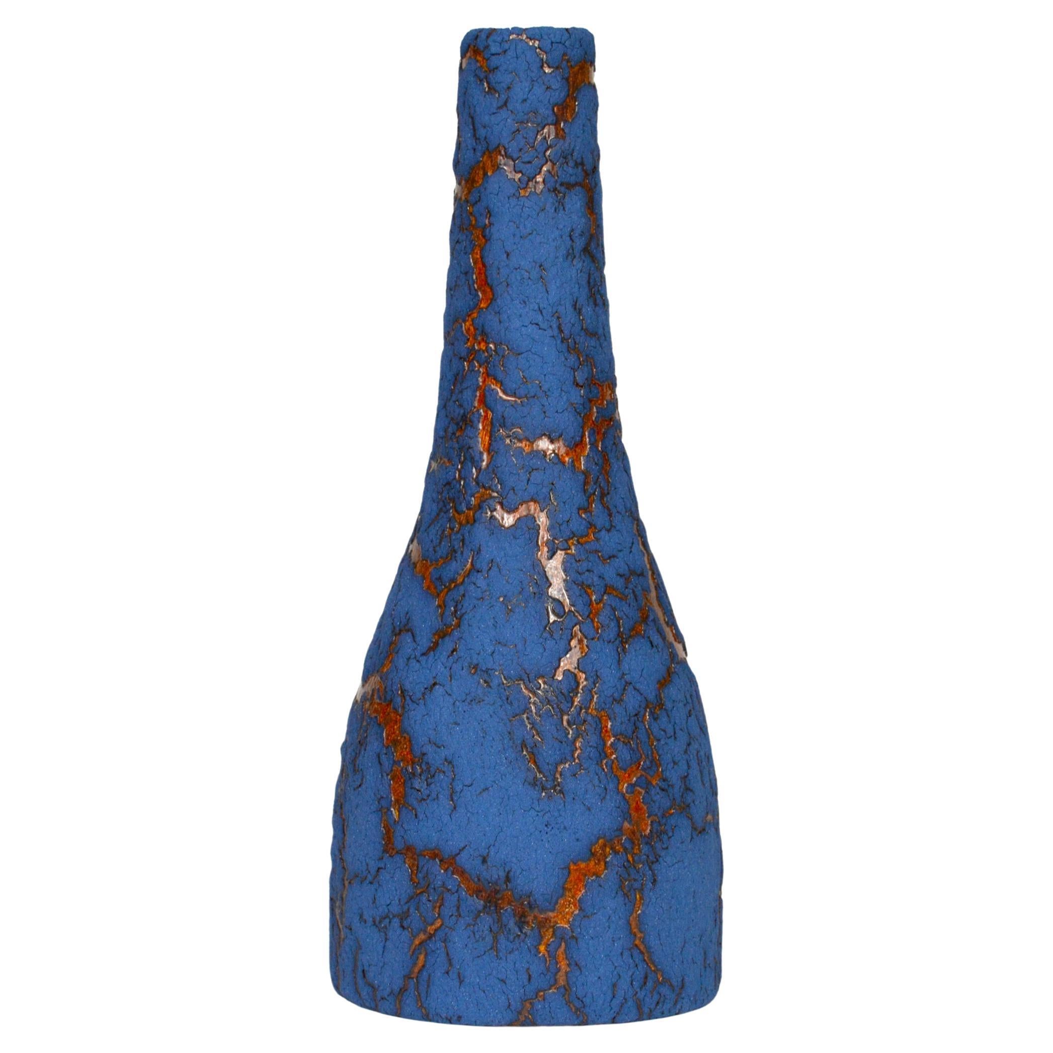 Ceramic Bottle, Decorative Vase by William Edwards   Mid-Century Modern For Sale