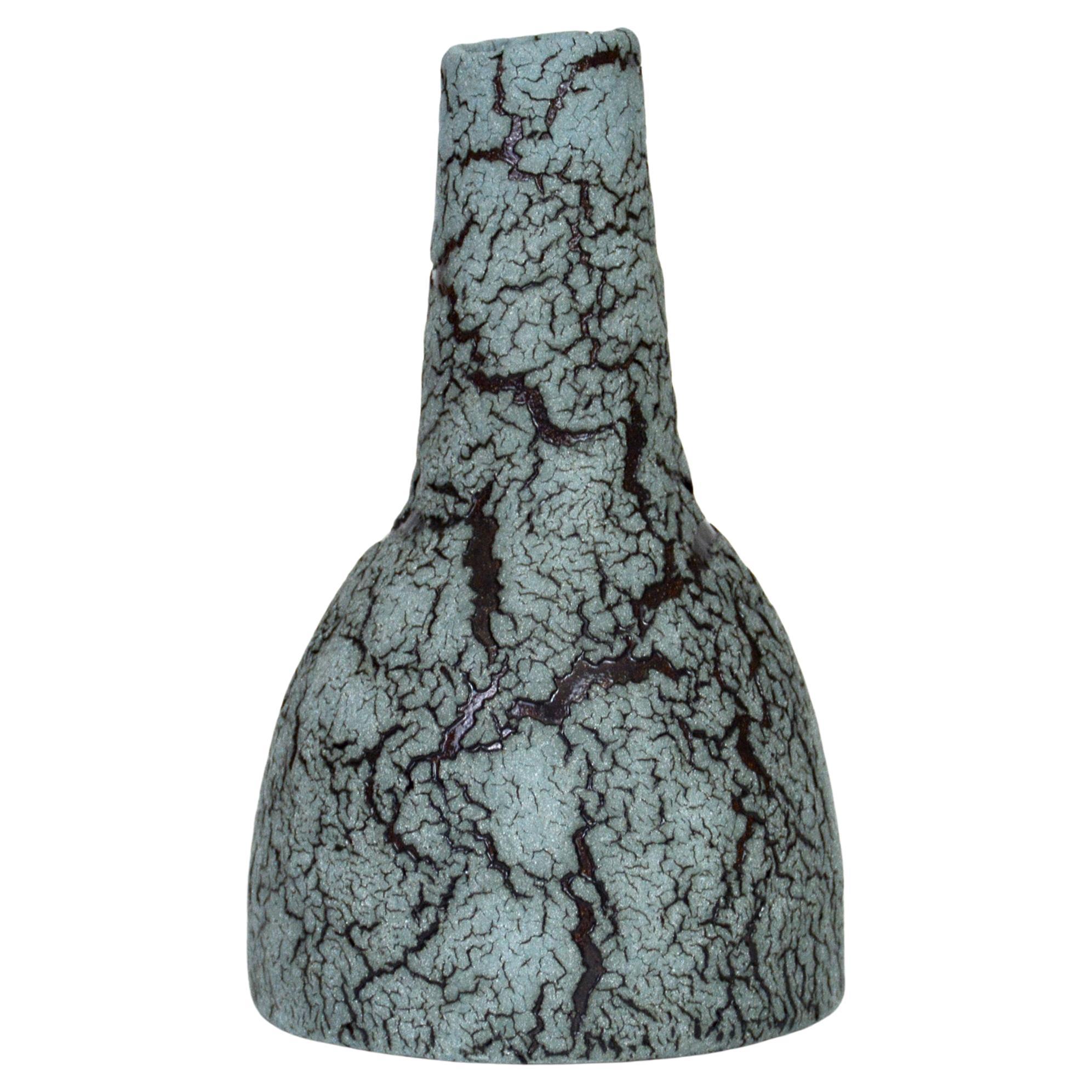 Ceramic Bottle, Decorative Vase by William Edwards   Mid-Century Modern For Sale