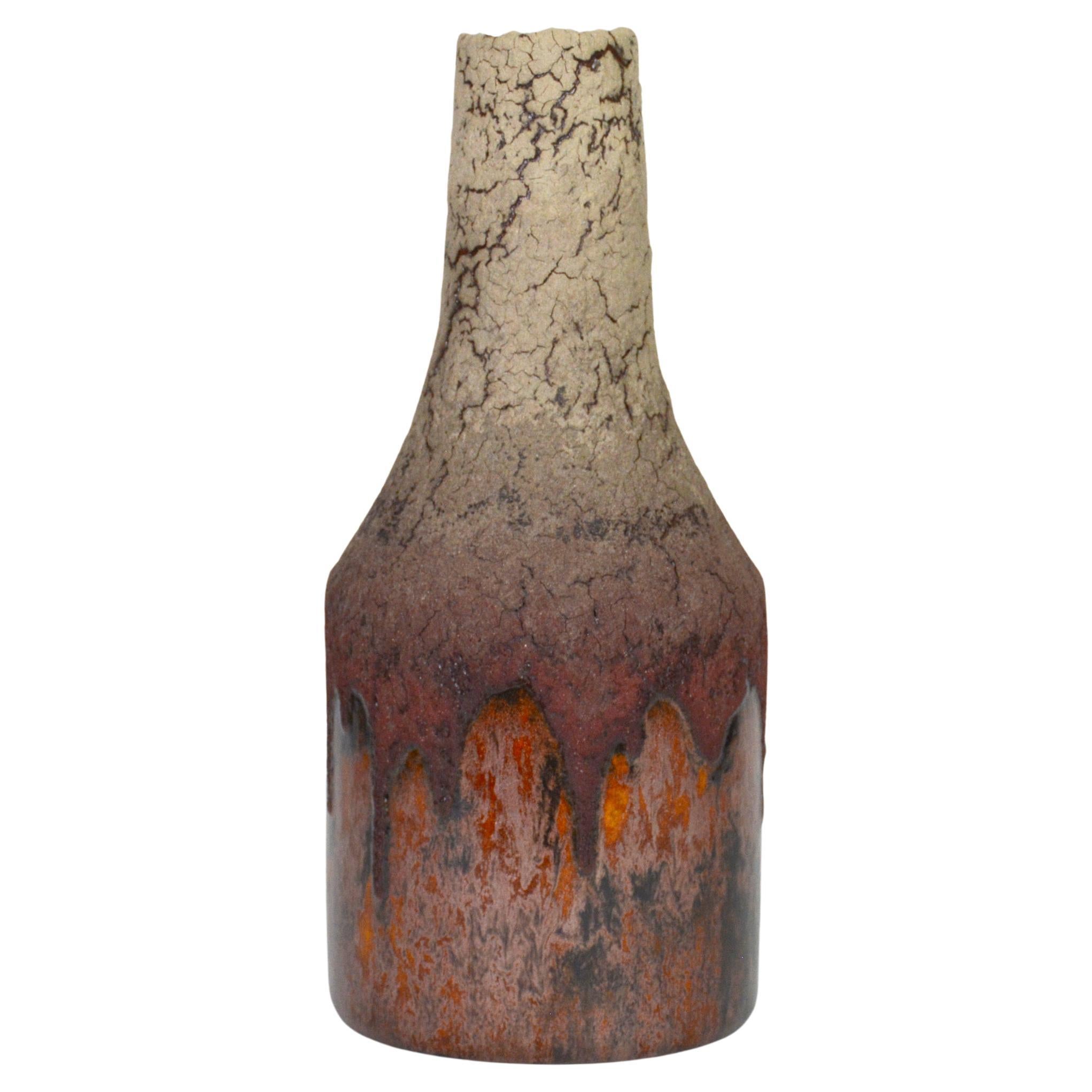 Ceramic Bottle, Decorative Vase by William Edwards   Mid-Century Modern