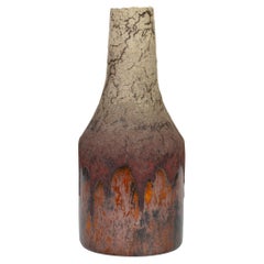 Ceramic Bottle, Decorative Vase by William Edwards   Mid-Century Modern