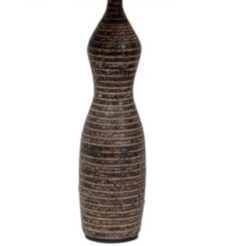 Mid-Century Modern Ceramic Bottle Form Lamp Attributed to Lee Rosen for Design Technics