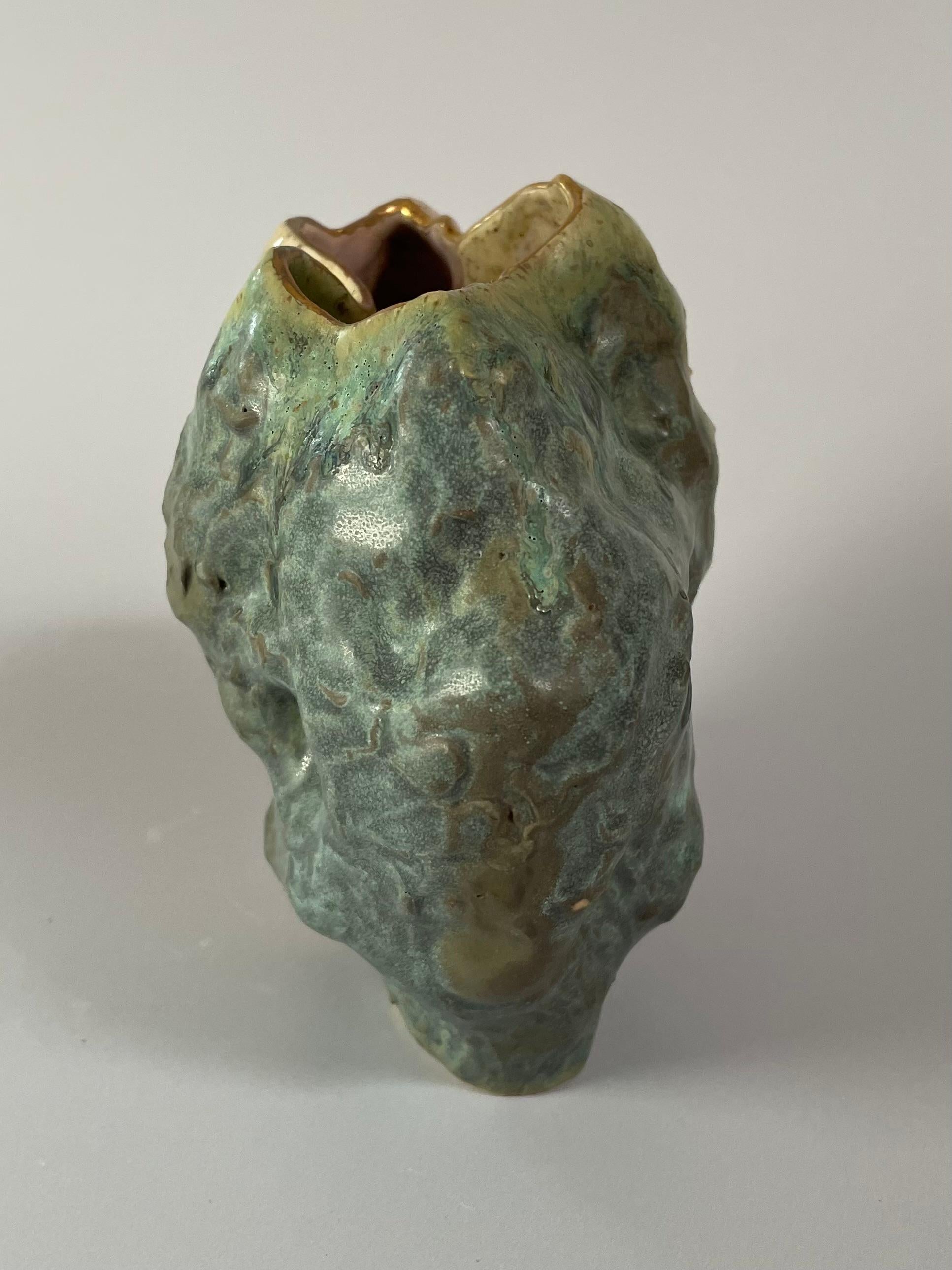 Organic Modern Ceramic Boulder Vases, Vessels, Sculptures For Sale