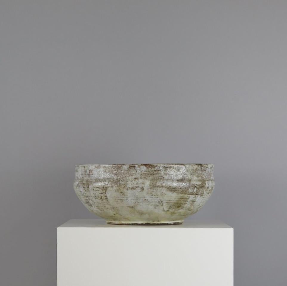 French Ceramic Bowl by Alexandre Kostanda For Sale