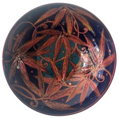 Ciotola in ceramica di Bottega Vignoli dipinta a mano in terracotta smaltata Contemporanea