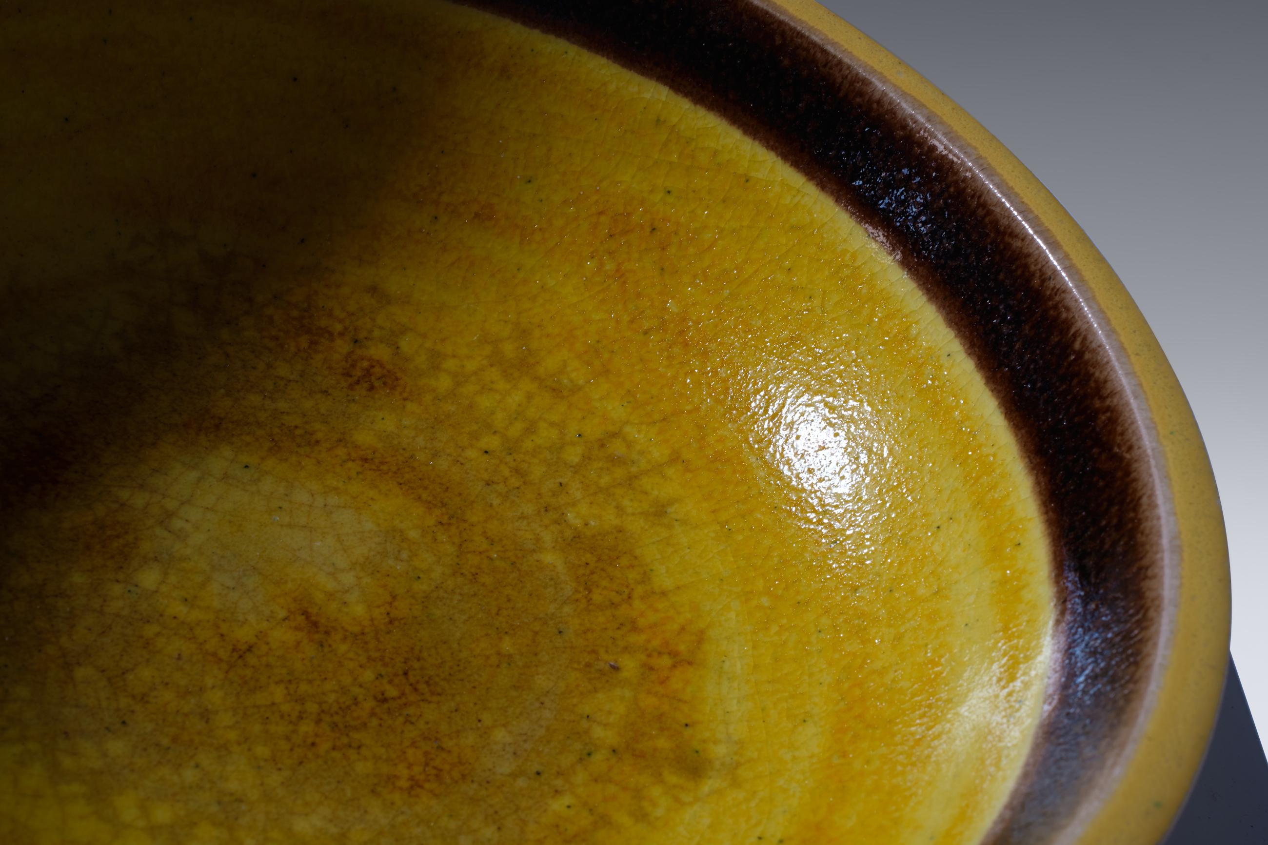 Mid-Century Modern Ceramic Bowl by Bruno Gambone For Sale