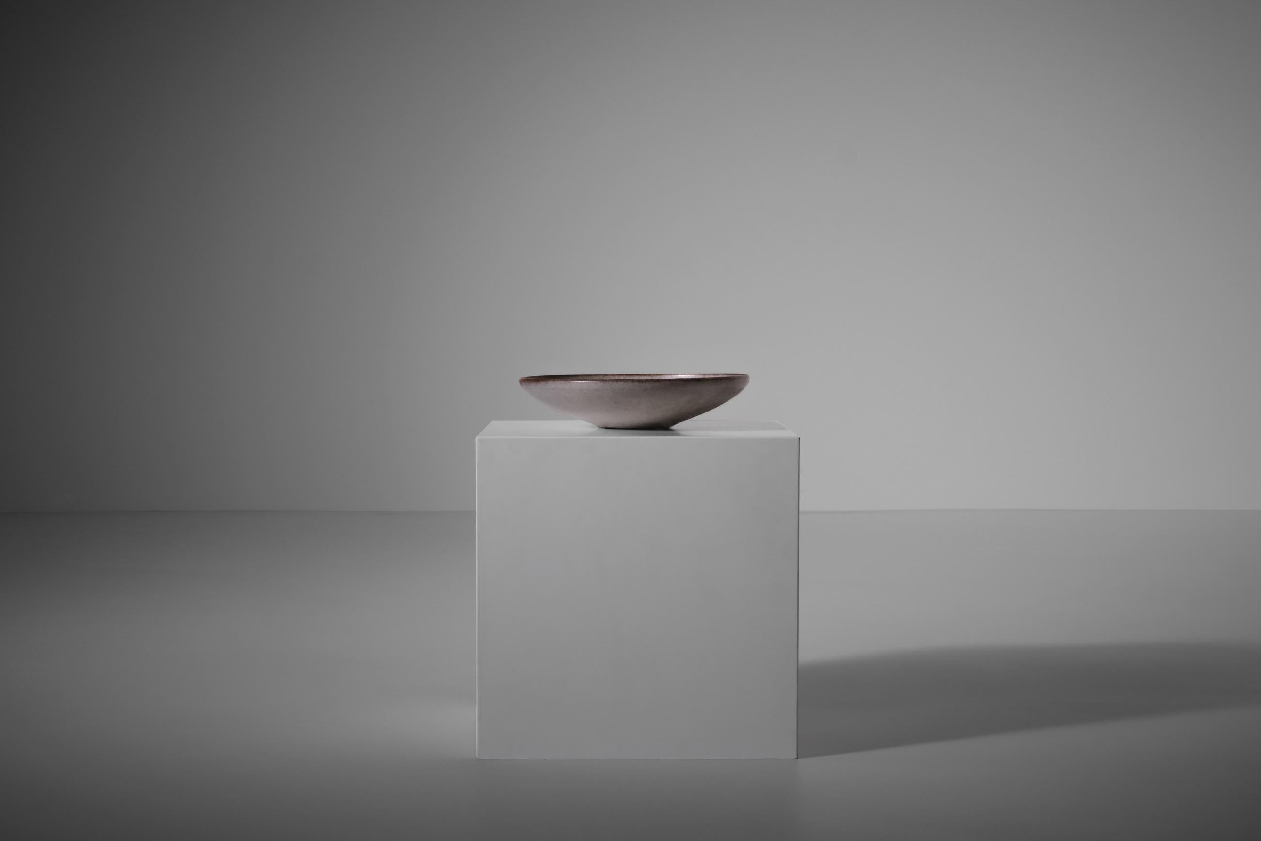 Mid-Century Modern Ceramic Bowl by Carlo Zauli