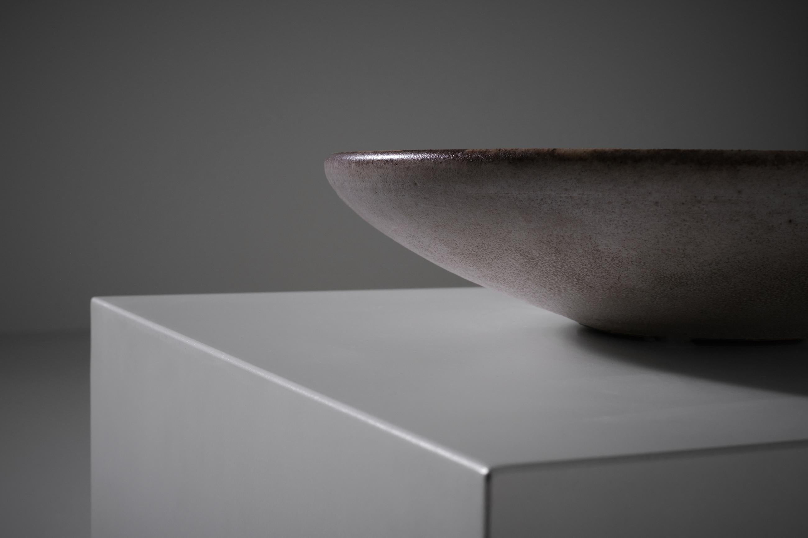 20th Century Ceramic Bowl by Carlo Zauli