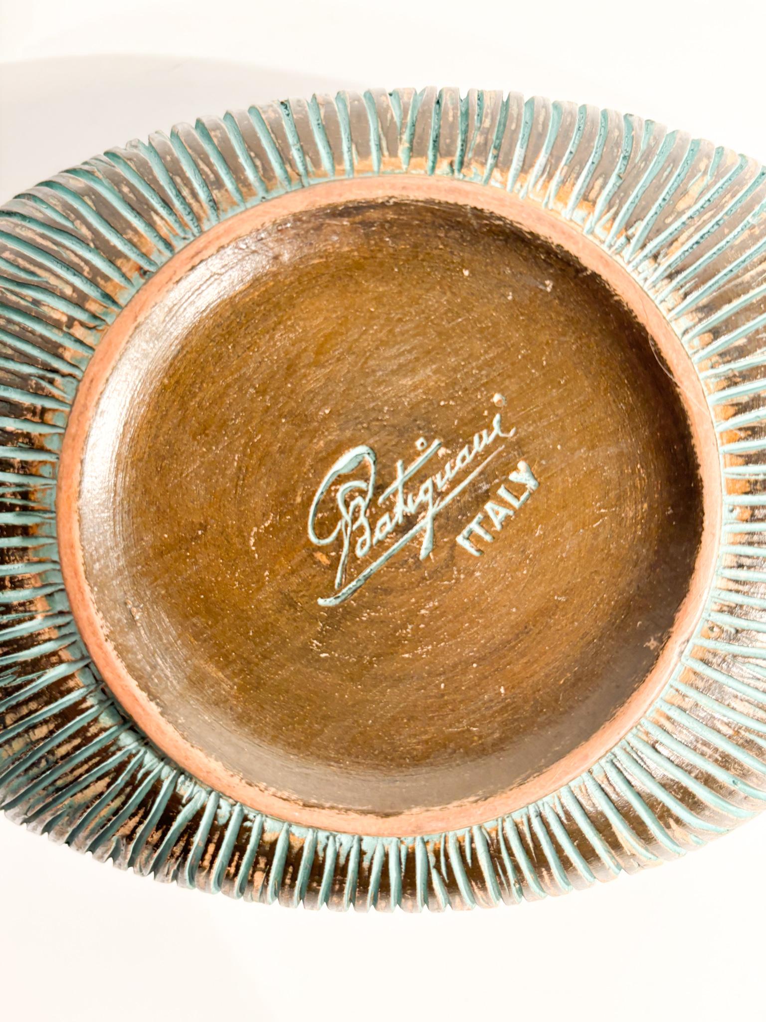 Keramikschale von Ceramiche Batignani aus den 1950er Jahren im Angebot 1