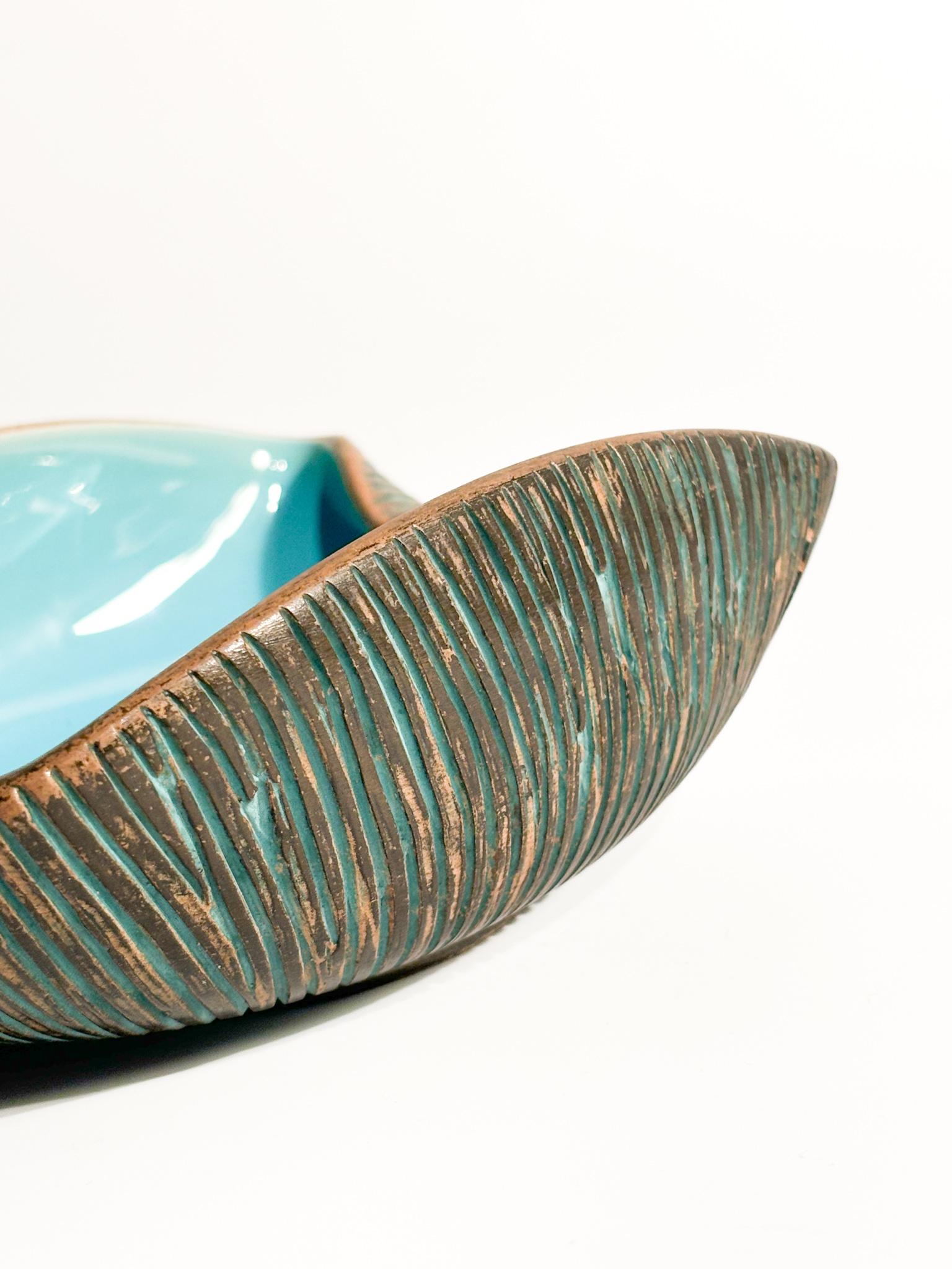 Keramikschale von Ceramiche Batignani aus den 1950er Jahren im Angebot 3