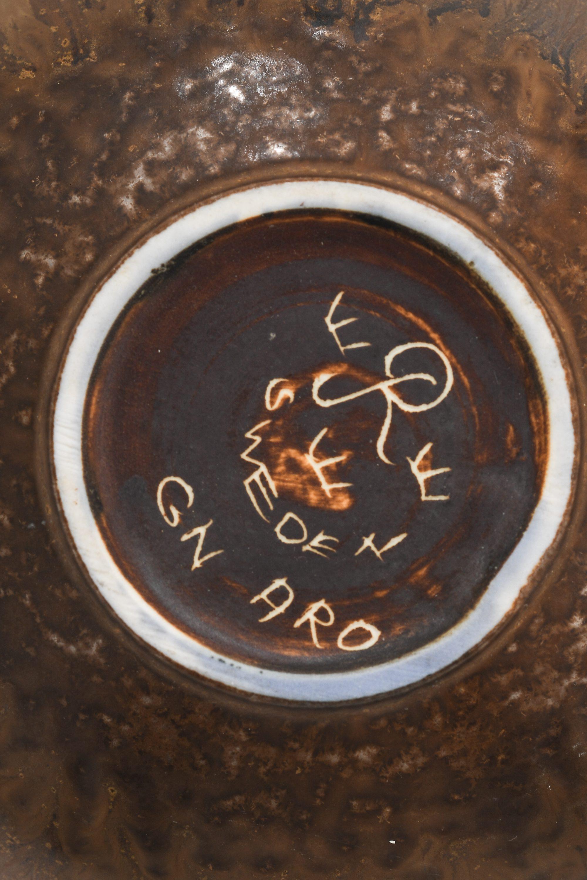 Cuenco de cerámica de Gunnar Nylund, años 60 Sueco en venta