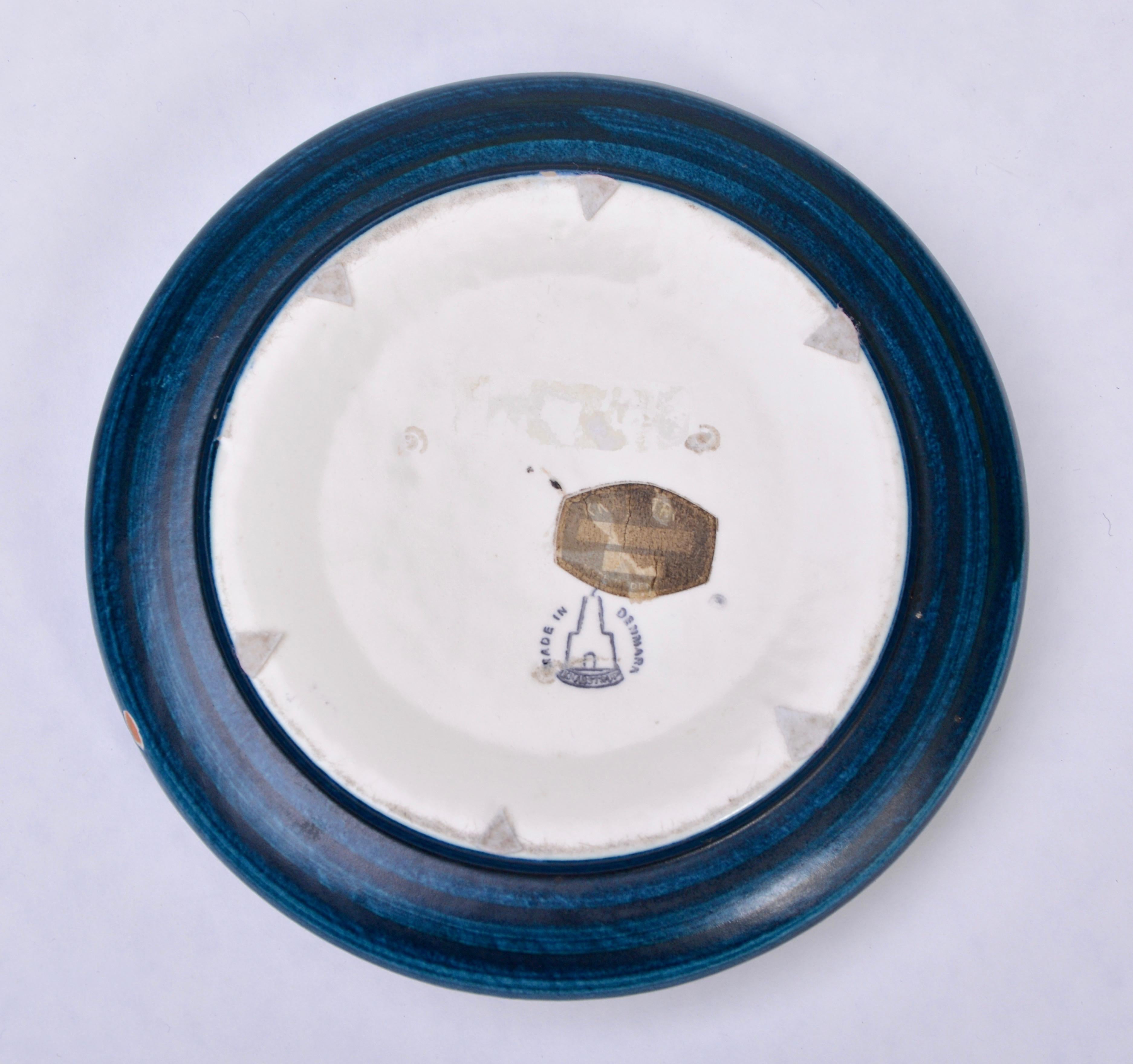 Danish Ceramic Bowl by Günter and Waltraud Praschak for Knabstrup, 1960s For Sale