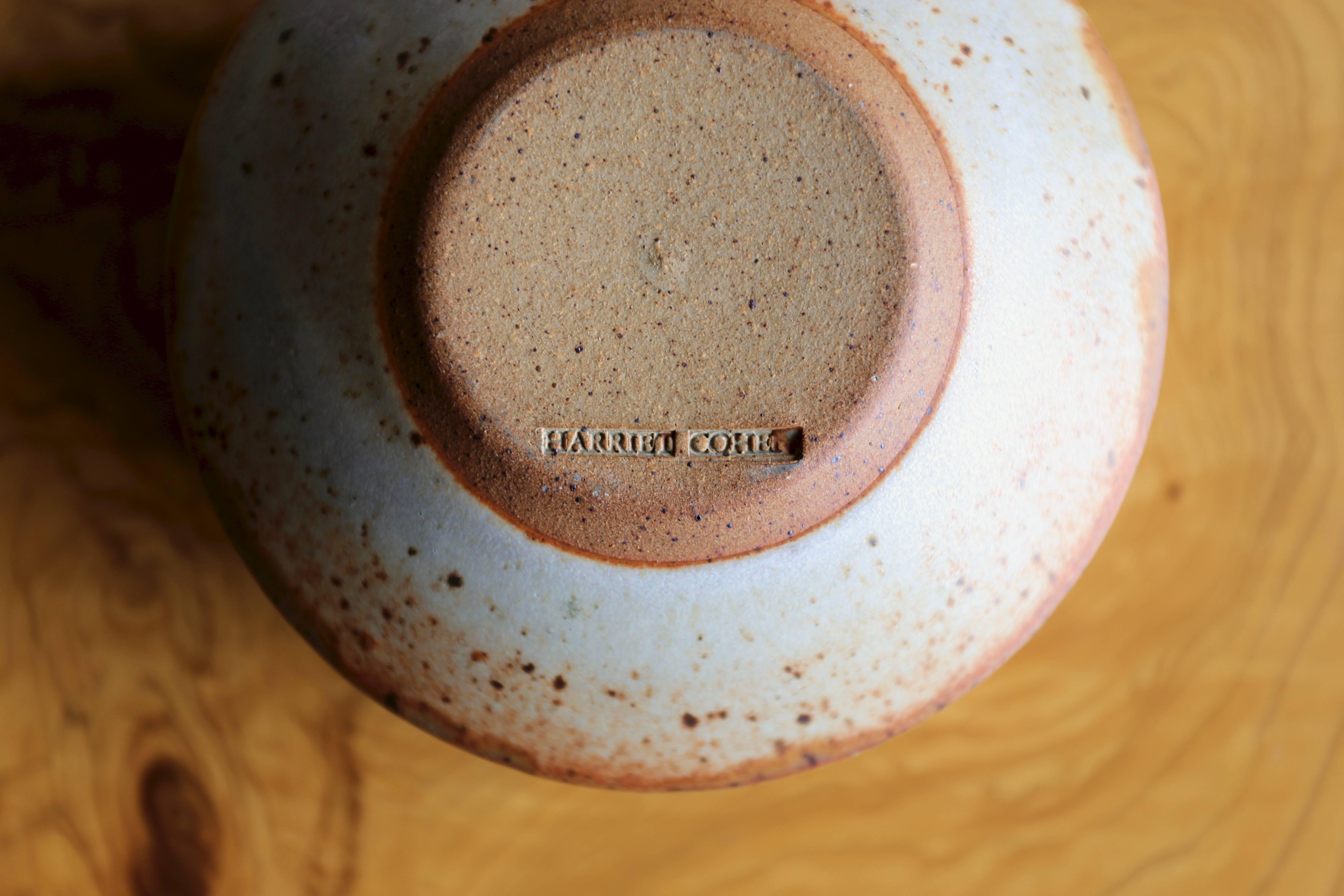 Bol en céramique de Harriet Cohen Bon état à San Juan Capistrano, CA