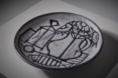 Ciotola in ceramica di Jacques Pouchain per Atelier Dieulefit, Francia, anni '50