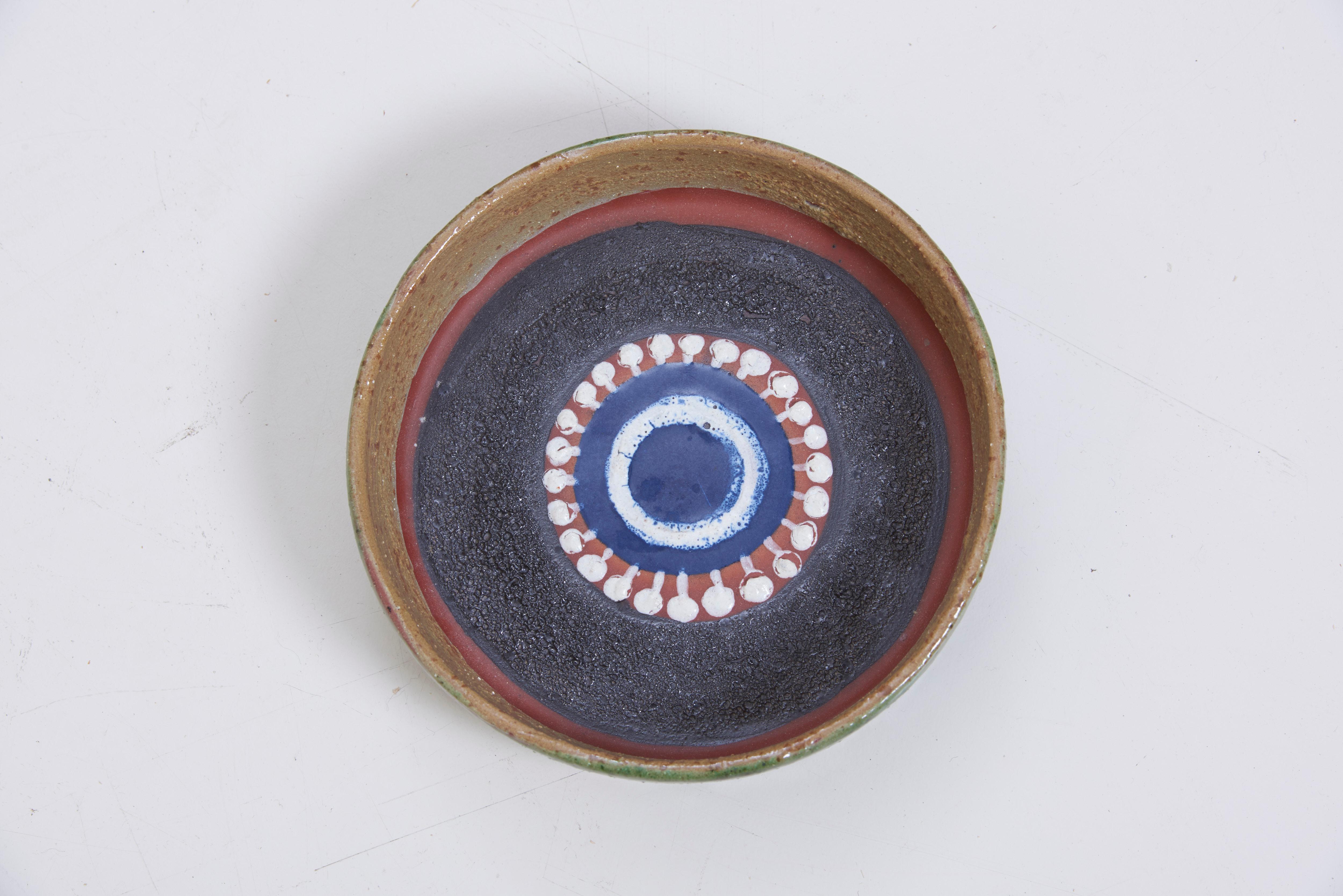 Scandinavian Modern Ceramic Bowl by Kupittaan, Finland, 1950s