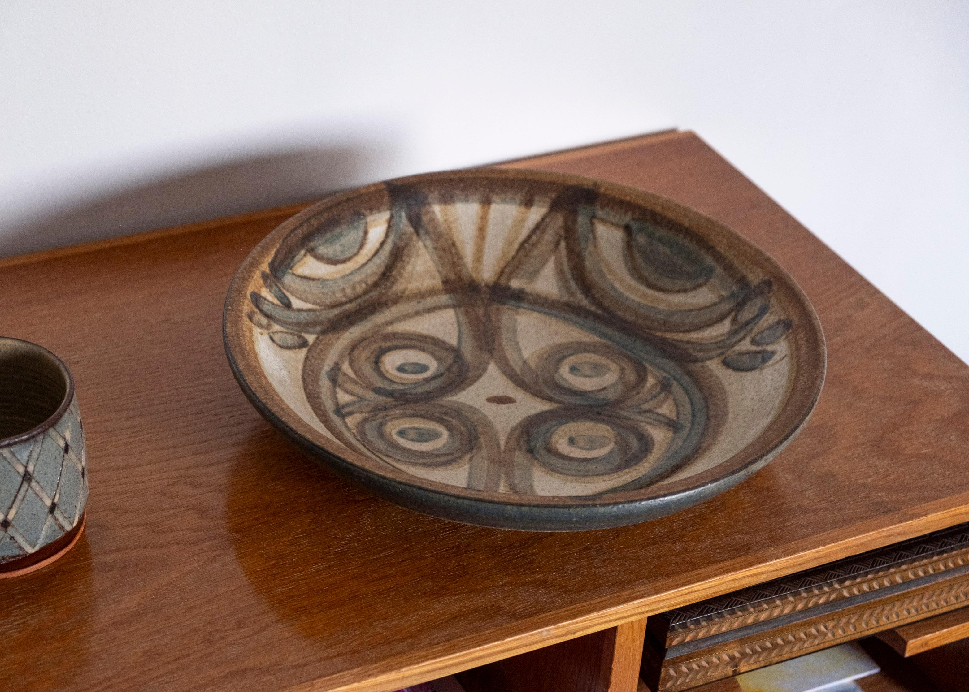 Cuenco de cerámica de Noomi Backhausen para Søholm Stoneware, años 70 Escandinavo moderno en venta