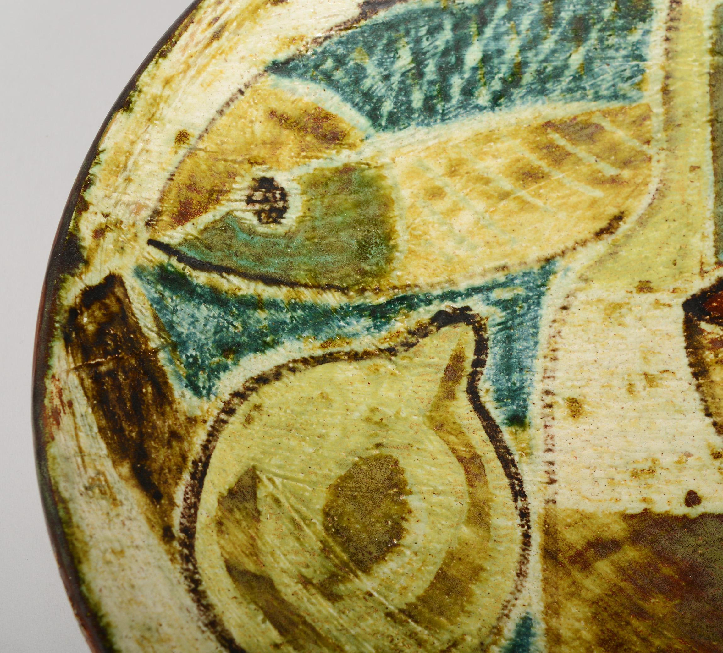 Ceramic Bowl by Preben Herluf Gottschalk Olsen with Cubist Still Life 1