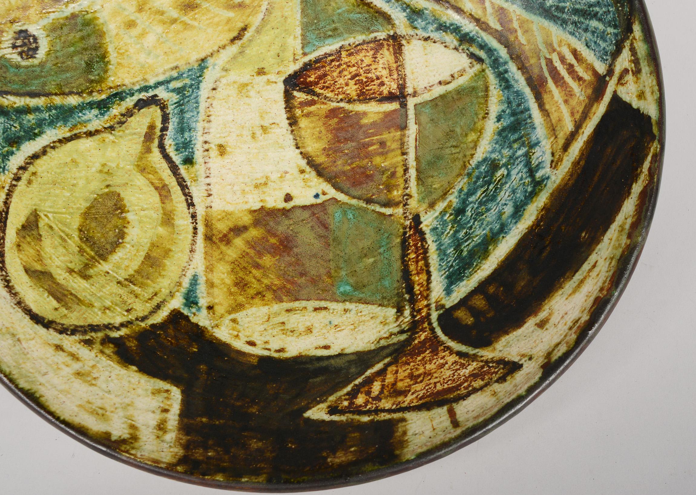 Ceramic Bowl by Preben Herluf Gottschalk Olsen with Cubist Still Life 3