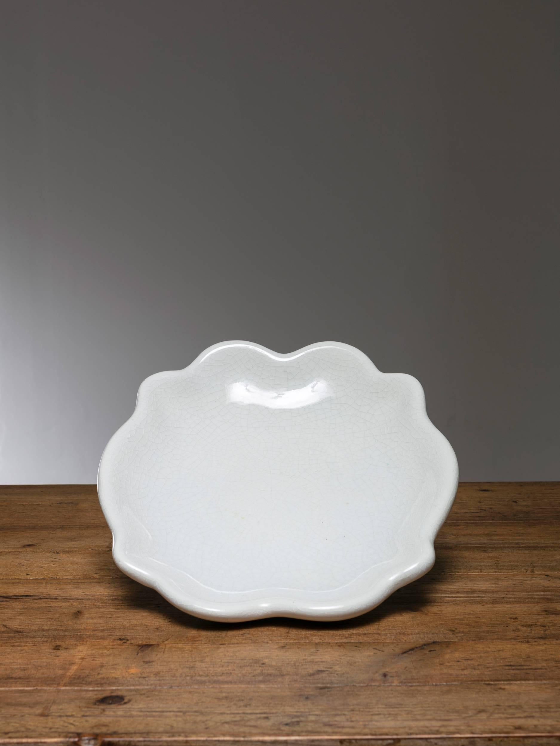 Large enameled ceramic bowl manufactured by San Cristoforo, Richard GInori.
  