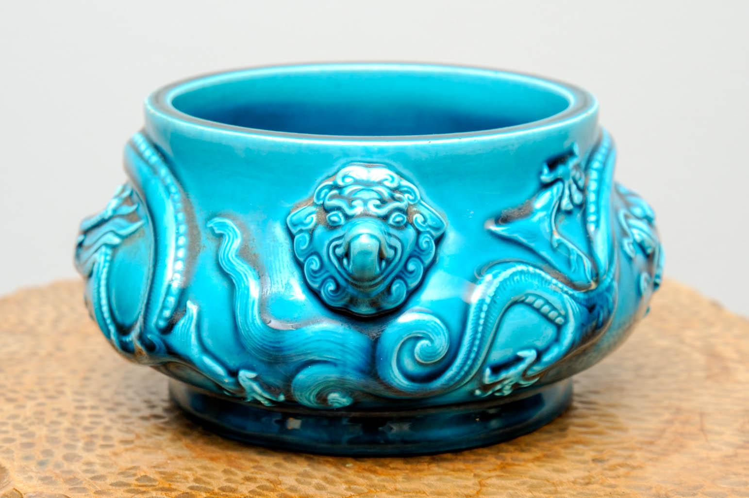 Late 19th Century Ceramic Bowl by Theodore Deck
