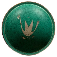 Ceramic Bowl by Wilhelm Kage Argenta Serie for Gustavsberg Sweden, 1930 Signed