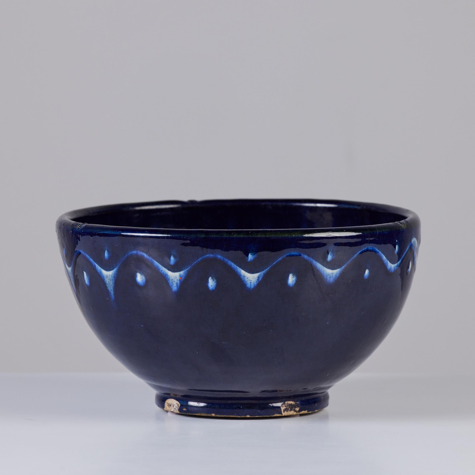 Glazed Ceramic Bowl from the Studio of Herman August Kähler For Sale