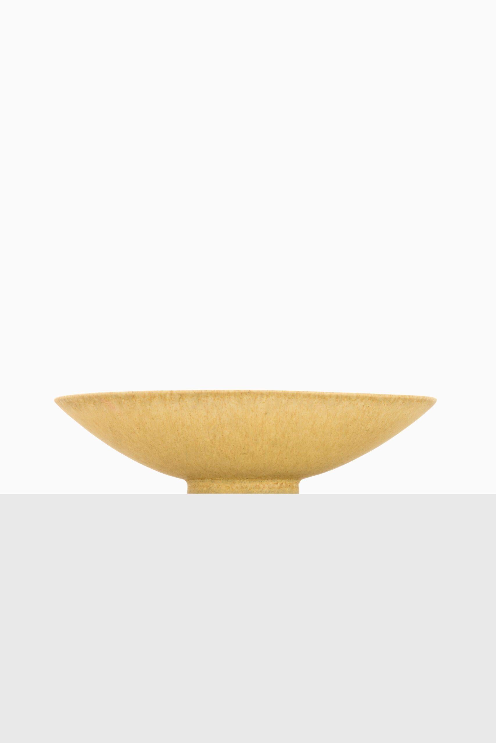 Cuenco de cerámica esmaltada con piel de liebre, años 60 Sueco en venta