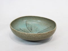 Ceramic Bowl in Turquoise Colors, Number 262, by Eva Stæhr Nielsen for Saxbo