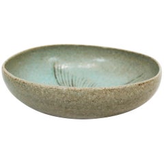 Ceramic Bowl in Turquoise Colors, Number 262, by Eva Stæhr Nielsen for Saxbo